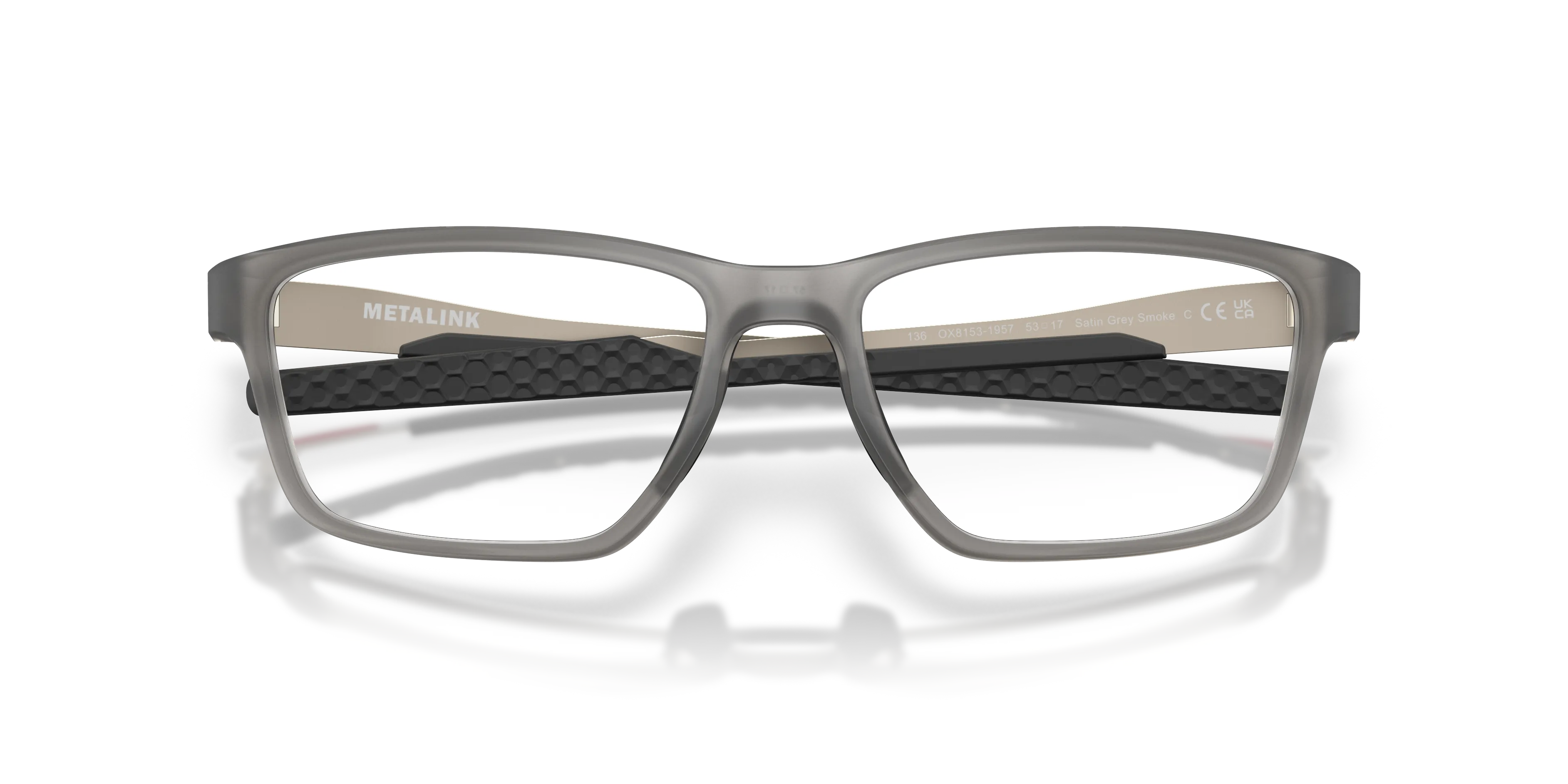 Oakley OX8153 METALINK 815319 Montature da vista O_Matter Grigio Trasparente Squadrata Normale - immagine 2