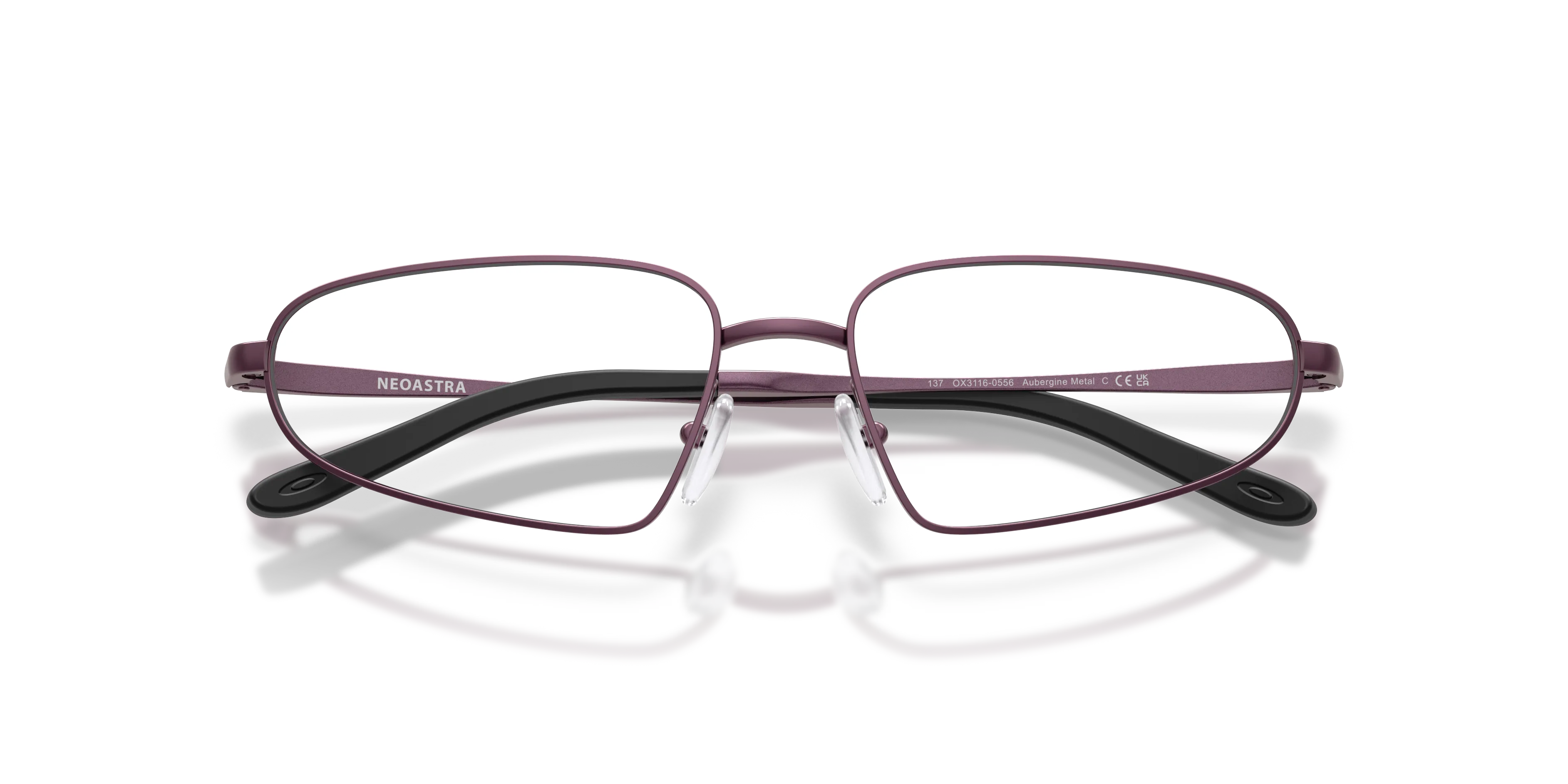 Oakley OX3116 NEOASTRA 311605 Montature da vista Metallo Viola Trasparente Squadrata Normale - immagine 2