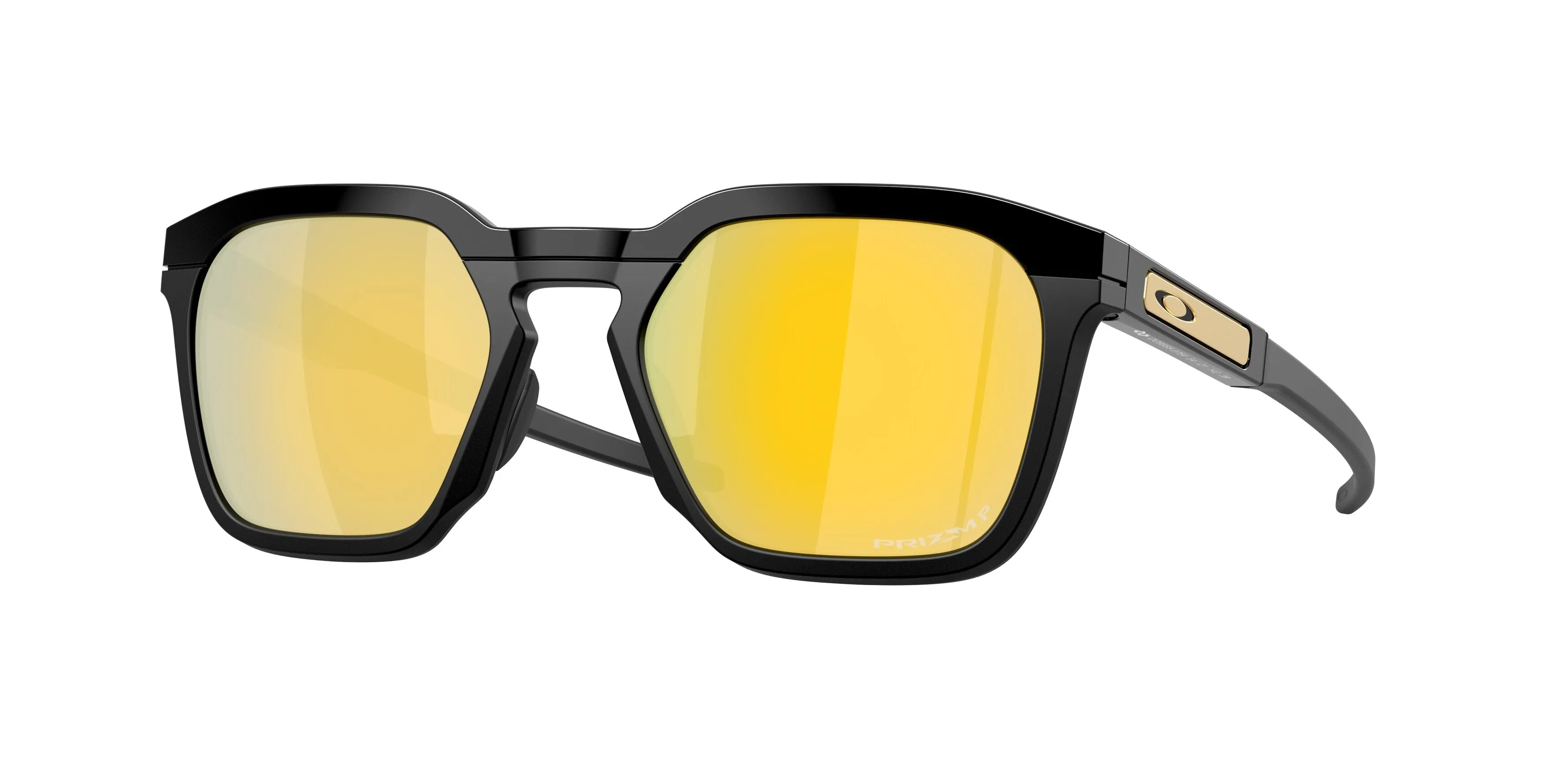 Oakley OO9555 HSTN SQ 2.0 955507 Occhiali da sole O_Matter Nero Oro Squadrata Polarizzata - immagine 1