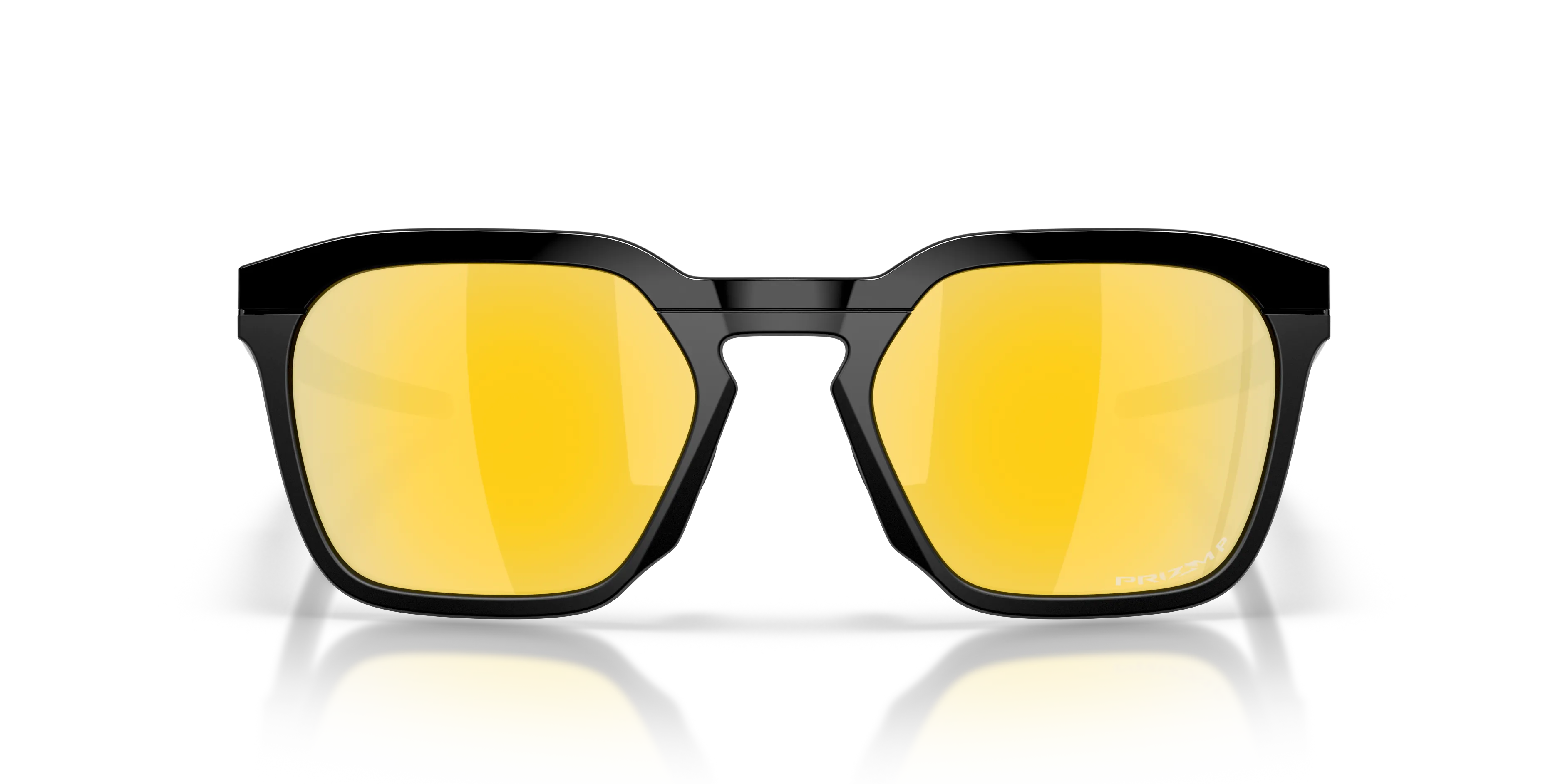 Oakley OO9555 HSTN SQ 2.0 955507 Occhiali da sole O_Matter Nero Oro Squadrata Polarizzata - immagine 3