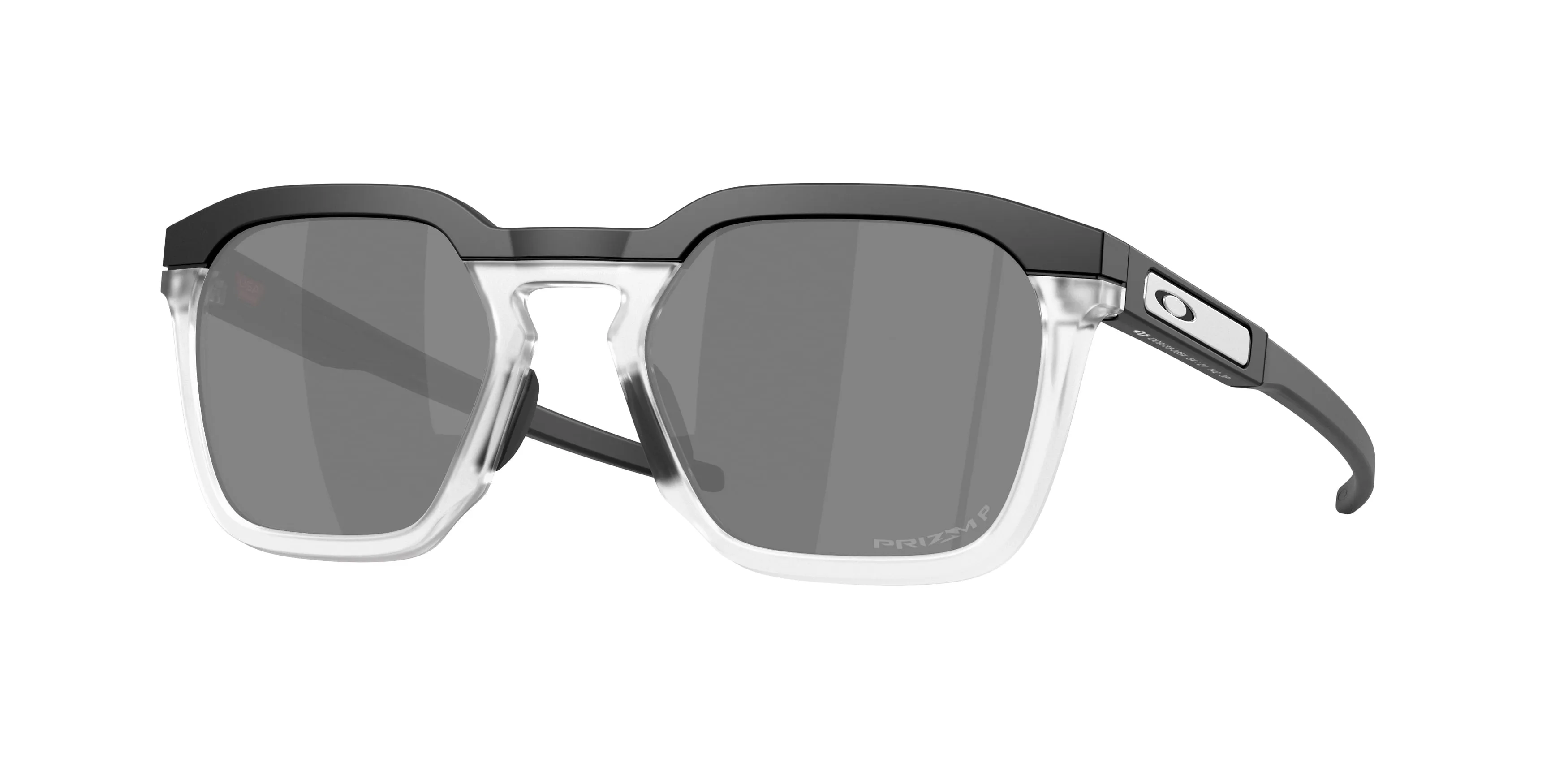 Oakley OO9555 HSTN SQ 2.0 955505 Occhiali da sole O_Matter Nero Grigio Squadrata Polarizzata - immagine 1
