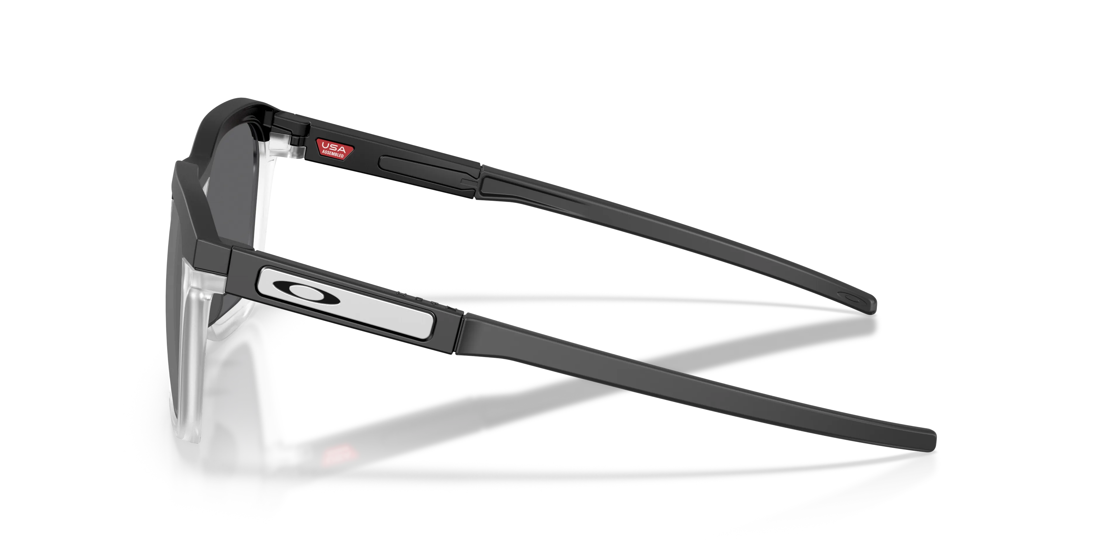 Oakley OO9555 HSTN SQ 2.0 955505 Occhiali da sole O_Matter Nero Grigio Squadrata Polarizzata - immagine 4