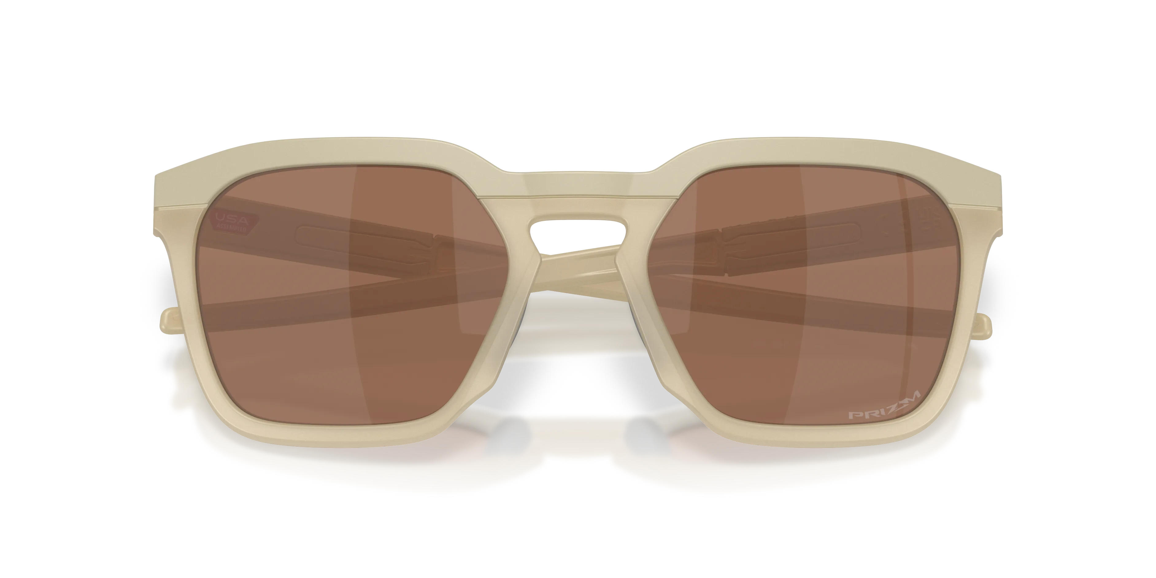 Oakley OO9555 HSTN SQ 2.0 955504 Occhiali da sole O_Matter Beige Marrone Squadrata Normale - immagine 2