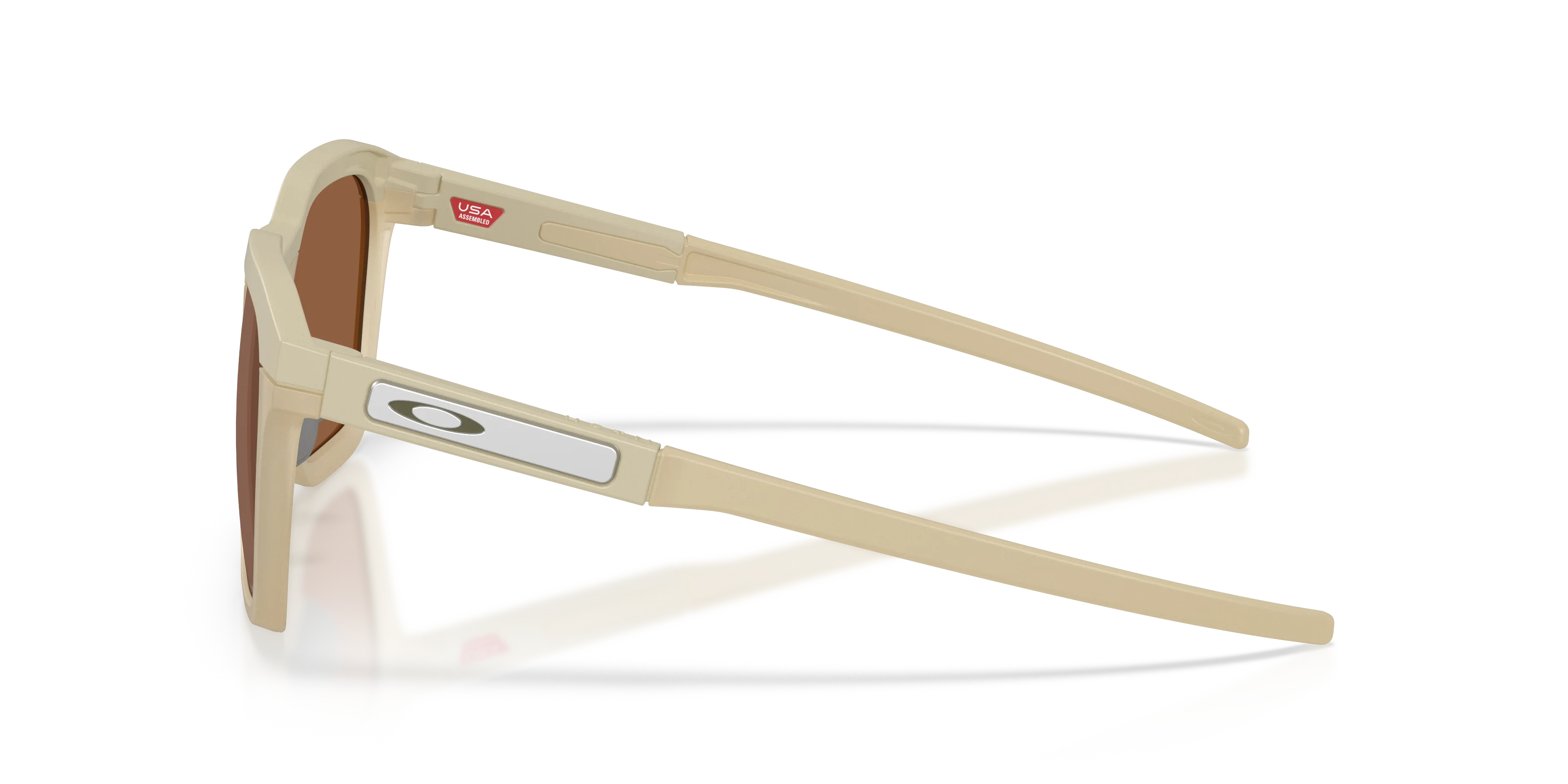 Oakley OO9555 HSTN SQ 2.0 955504 Occhiali da sole O_Matter Beige Marrone Squadrata Normale - immagine 4