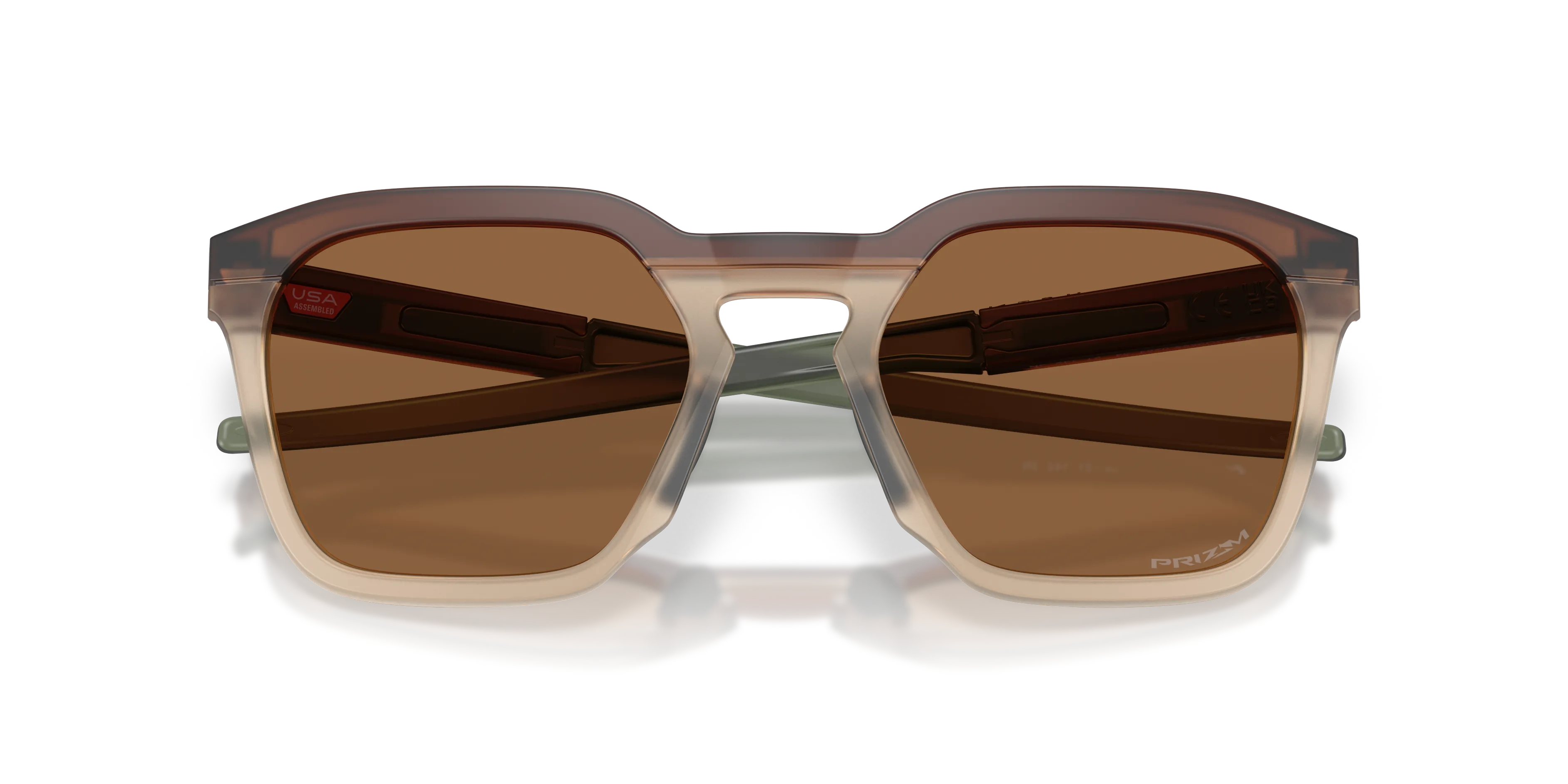 Oakley OO9555 HSTN SQ 2.0 955502 Occhiali da sole O_Matter Marrone Bronzo Squadrata Normale - immagine 2