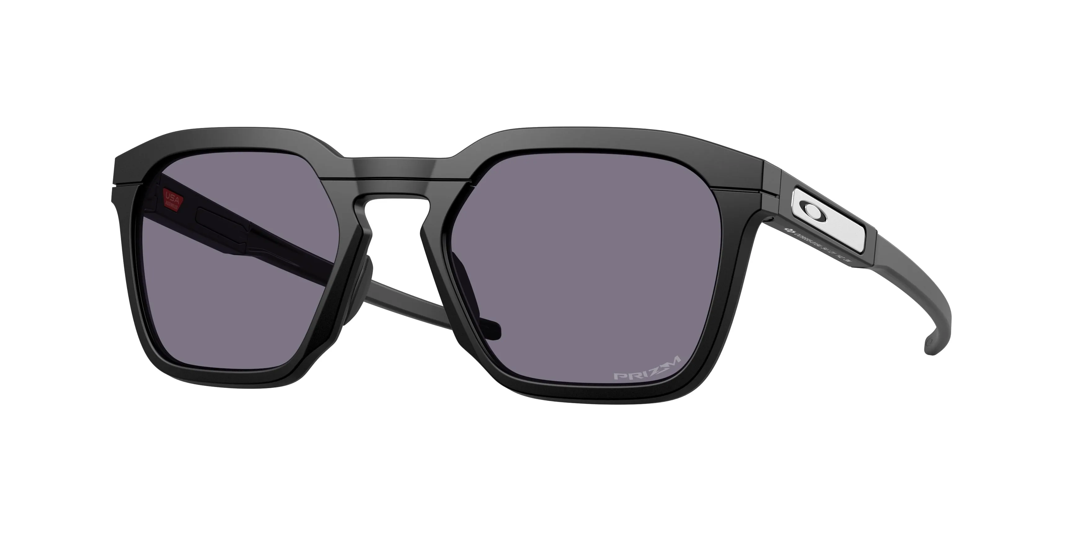 Oakley OO9555 HSTN SQ 2.0 955501 Occhiali da sole O_Matter Nero Grigio Squadrata Normale - immagine 1