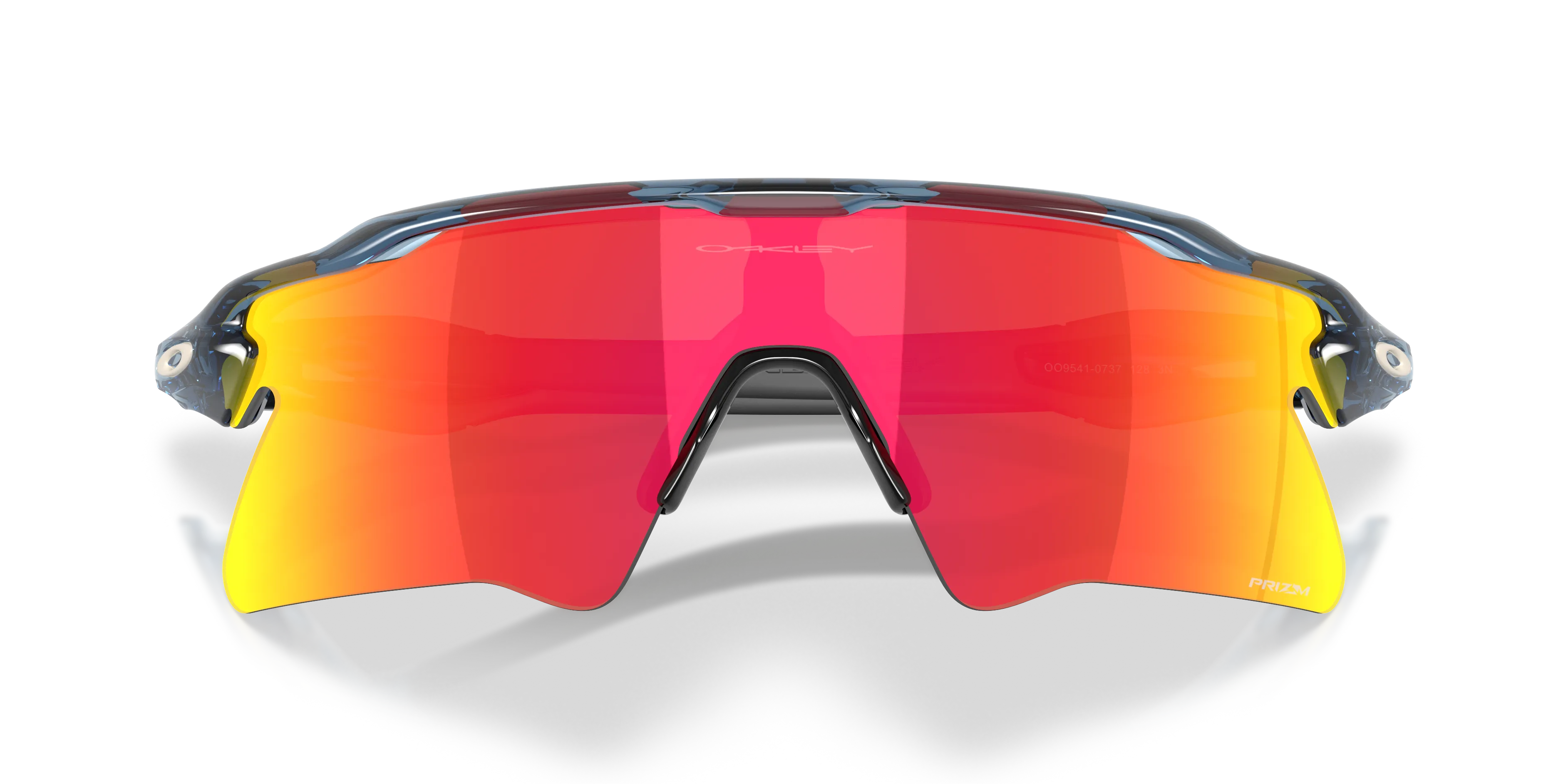 Oakley OO9541 RADAR EV HEATER 954107 Occhiali da sole O_Matter Blu Rosso Squadrata Normale - immagine 2