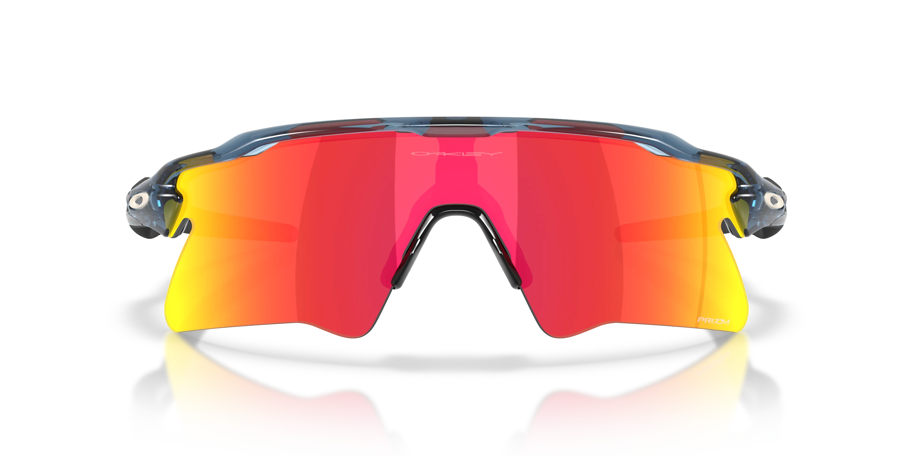 Oakley OO9541 RADAR EV HEATER 954107 Occhiali da sole O_Matter Blu Rosso Squadrata Normale - immagine 3