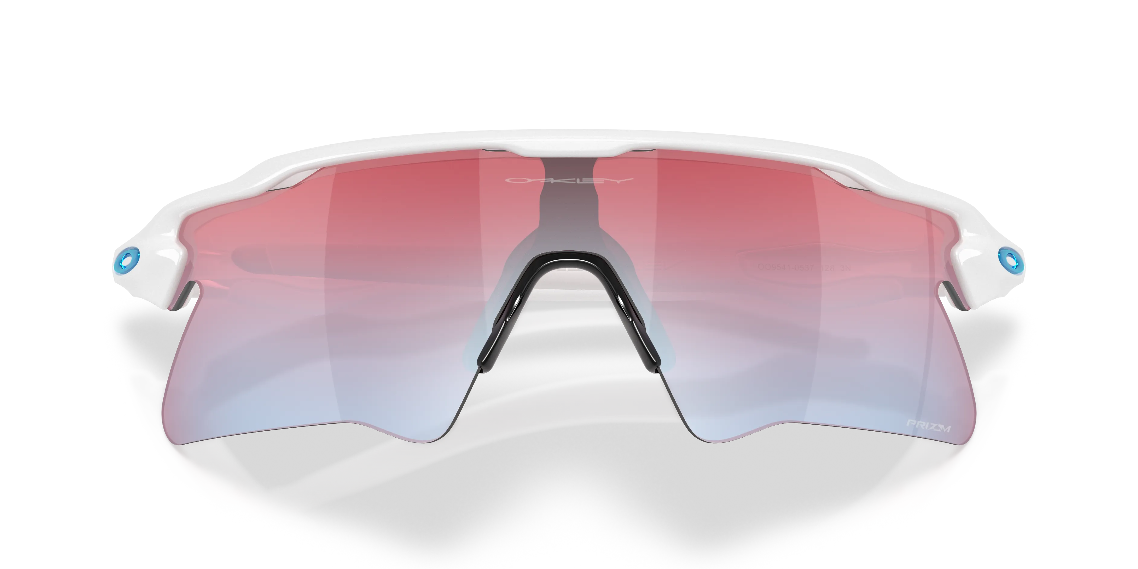 Oakley OO9541 RADAR EV HEATER 954105 Occhiali da sole O_Matter Bianco Rosso Squadrata Normale - immagine 2