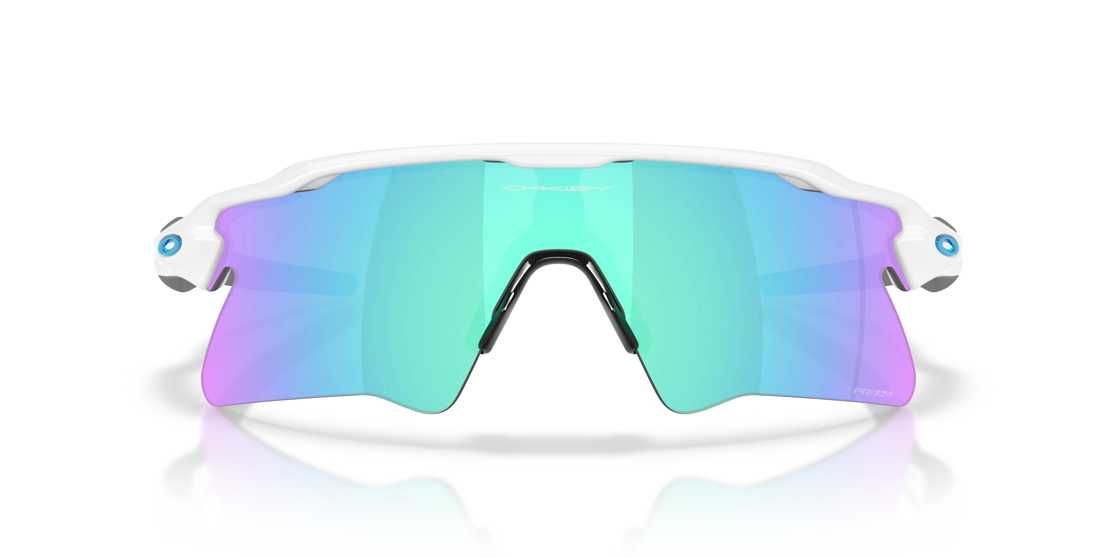 Oakley OO9541 RADAR EV HEATER 954104 Occhiali da sole O_Matter Bianco Blu Squadrata Normale - immagine 3