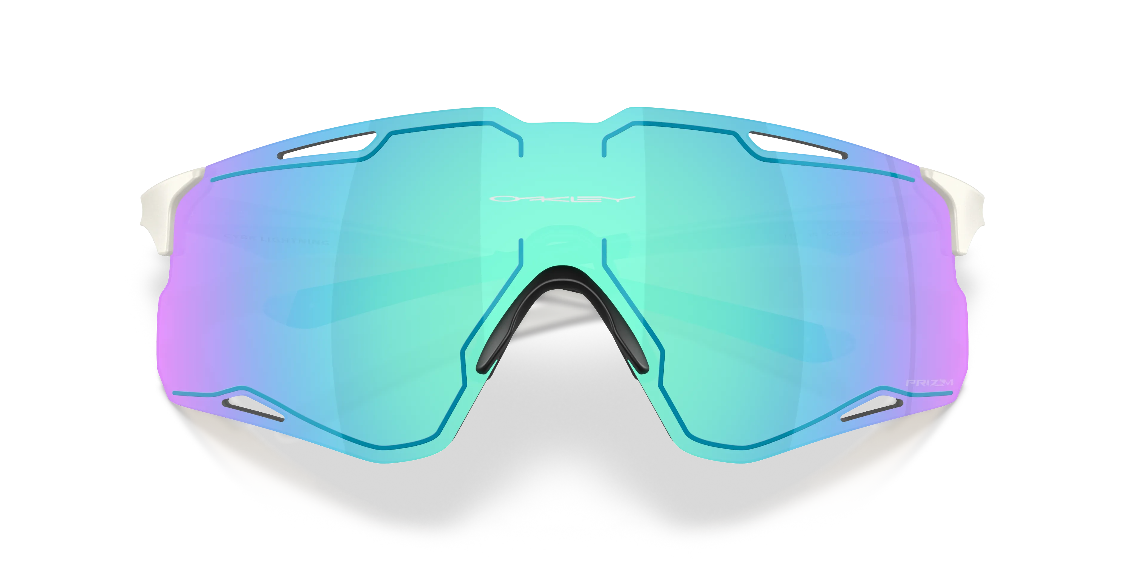 Oakley OO9538D CYBR LIGHTNING 953802 Occhiali da sole O_Matter Grigio Blu Squadrata Normale - immagine 2
