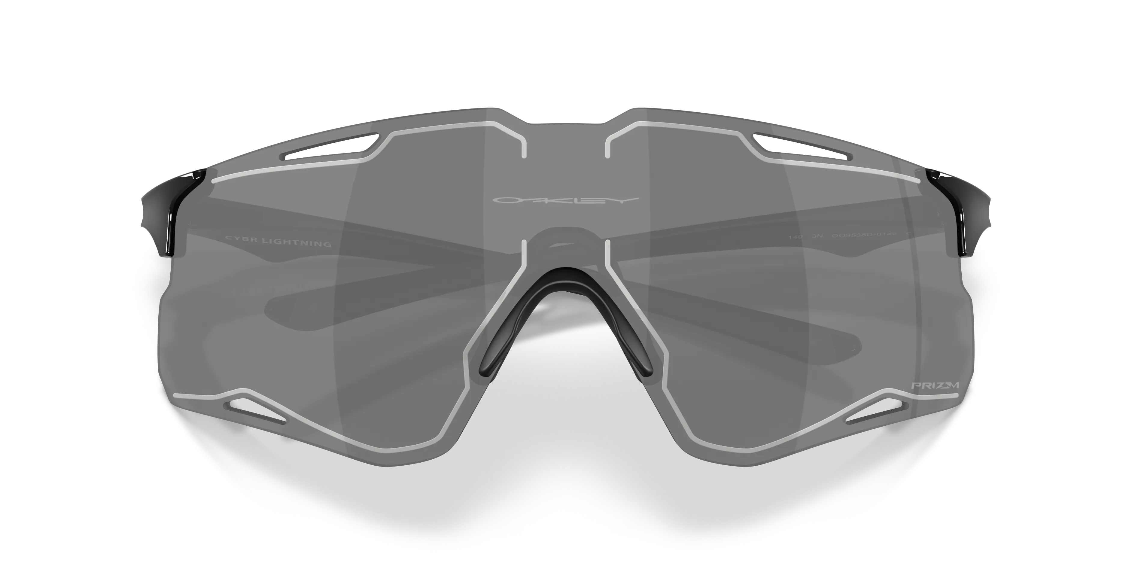 Oakley OO9538D CYBR LIGHTNING 953801 Occhiali da sole O_Matter Nero Grigio Squadrata Normale - immagine 2