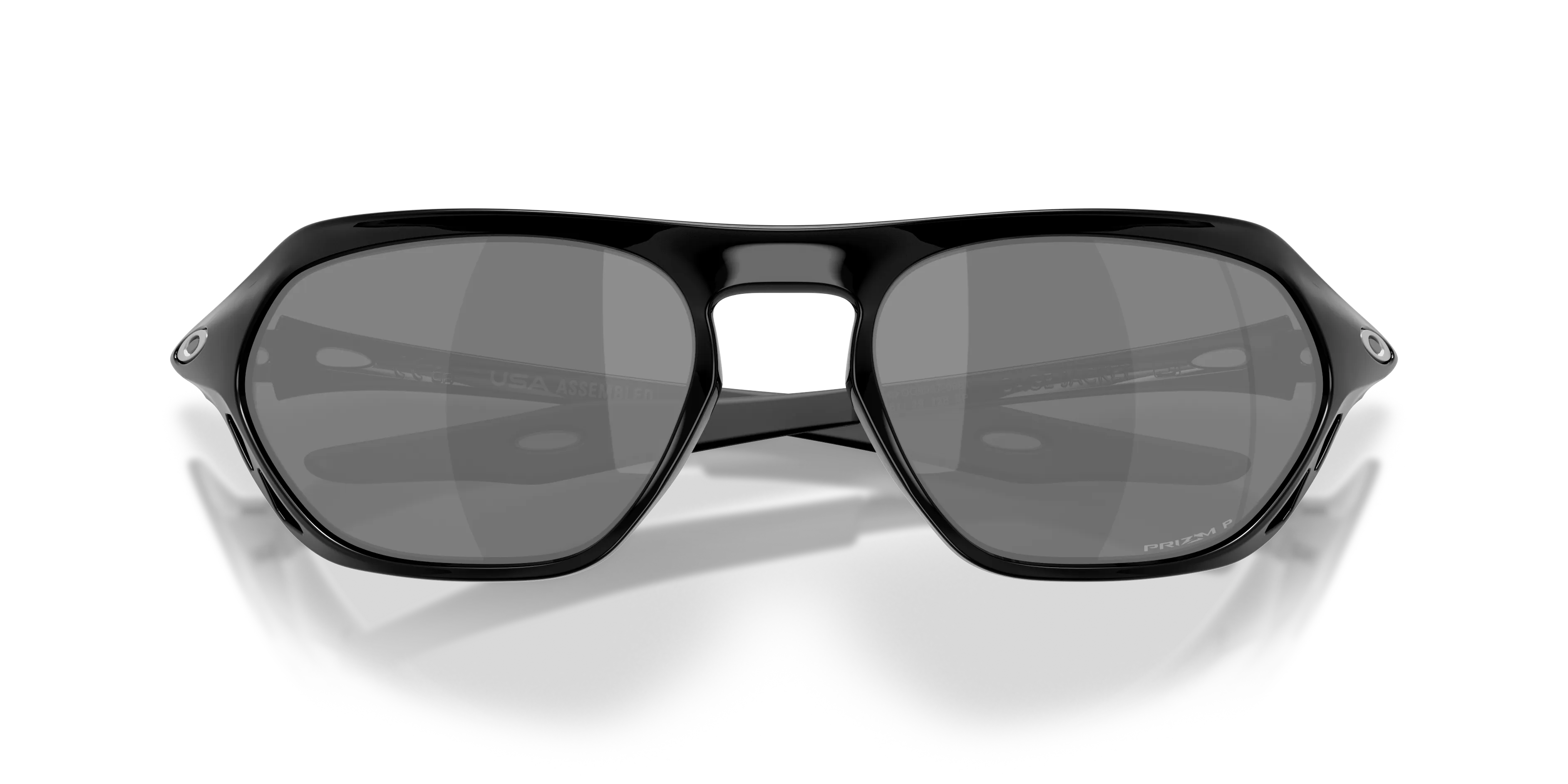 Oakley OO9537 CAGE JACKET 953708 Occhiali da sole O_Matter Nero Grigio Geometrica Polarizzata - immagine 2