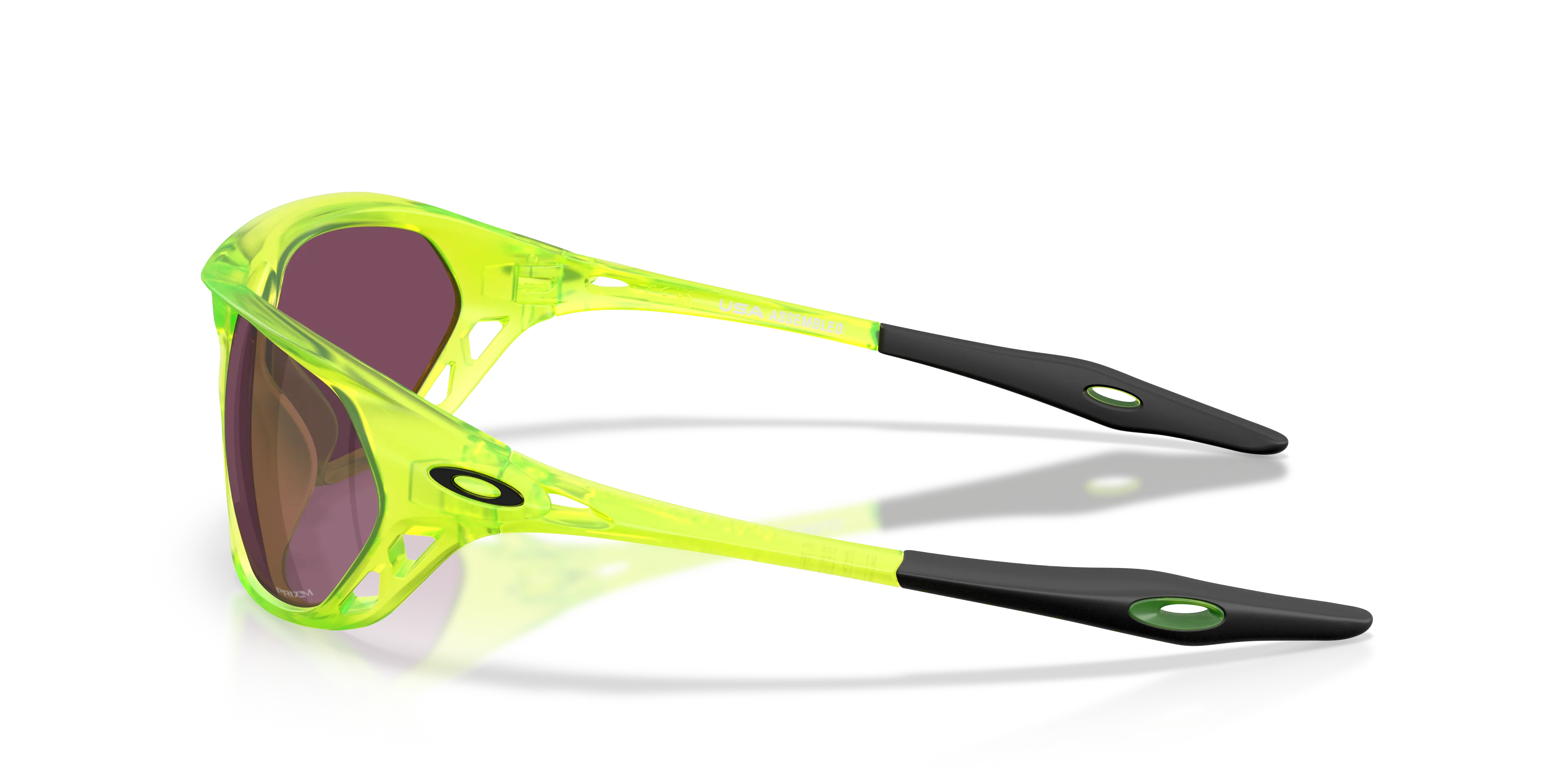 Oakley OO9537 CAGE JACKET 953707 Occhiali da sole O_Matter Verde Grigio Geometrica Normale - immagine 4