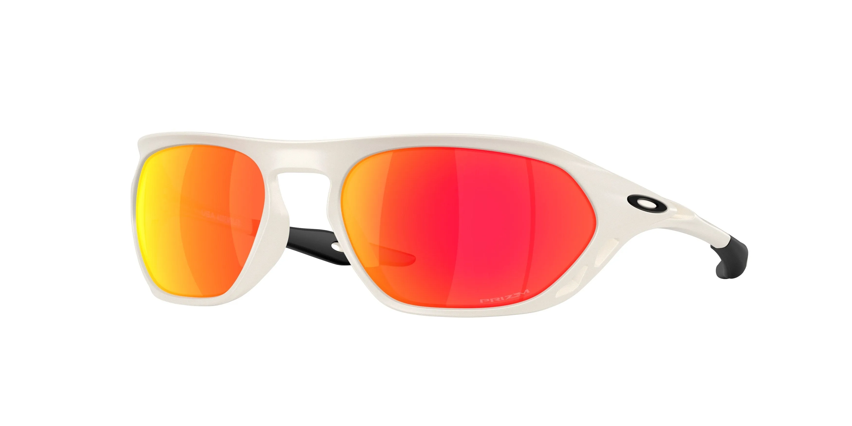 Oakley OO9537 CAGE JACKET 953705 Occhiali da sole O_Matter Bianco Rosso Geometrica Normale - immagine 1