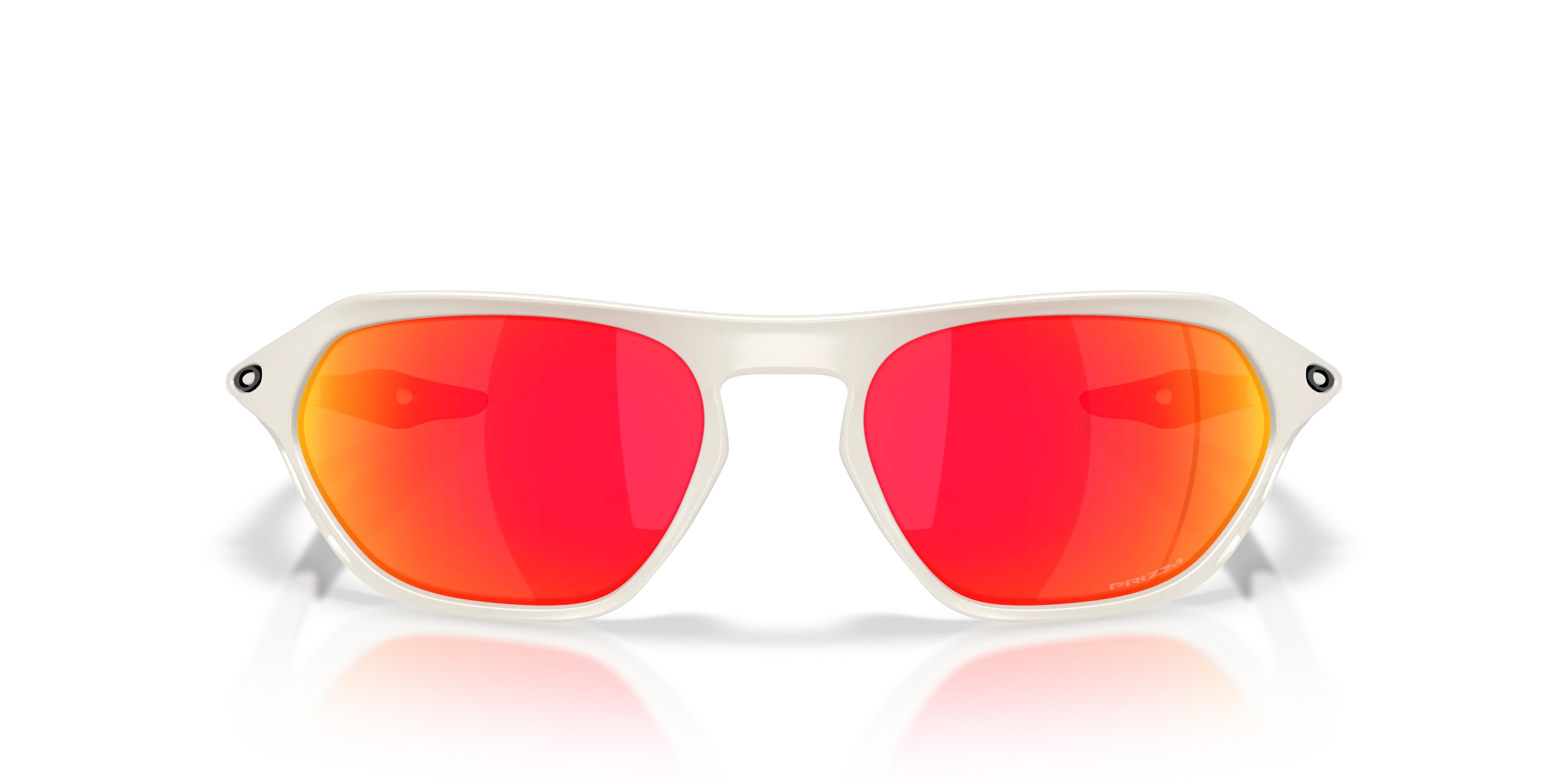 Oakley OO9537 CAGE JACKET 953705 Occhiali da sole O_Matter Bianco Rosso Geometrica Normale - immagine 3