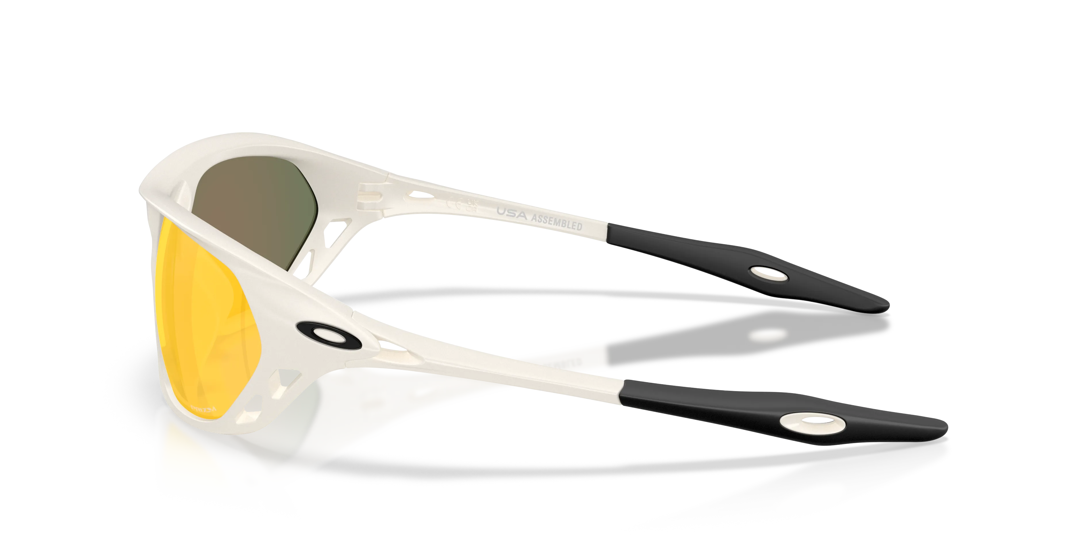 Oakley OO9537 CAGE JACKET 953705 Occhiali da sole O_Matter Bianco Rosso Geometrica Normale - immagine 4