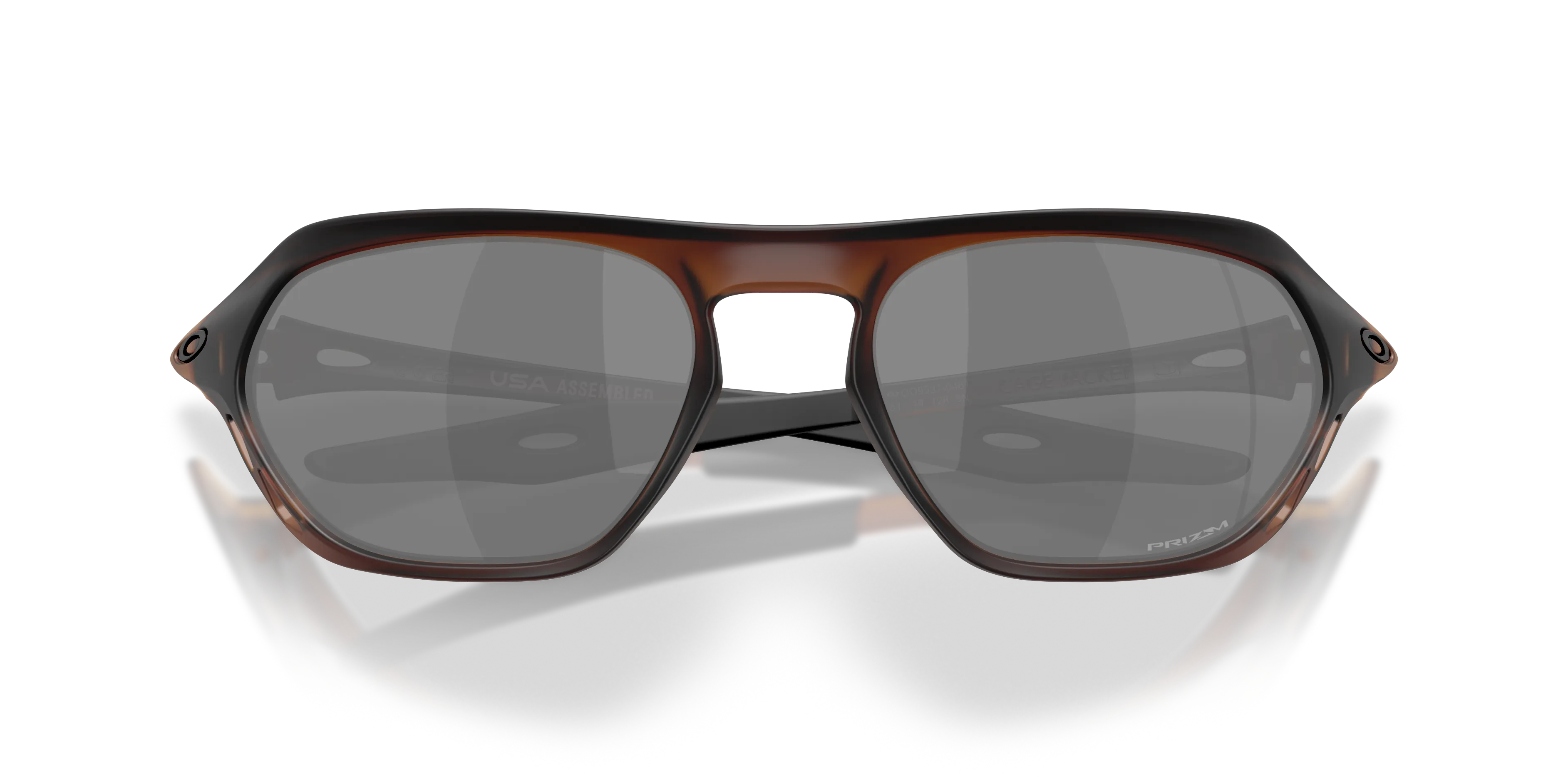 Oakley OO9537 CAGE JACKET 953704 Occhiali da sole O_Matter Marrone Grigio Geometrica Normale - immagine 2