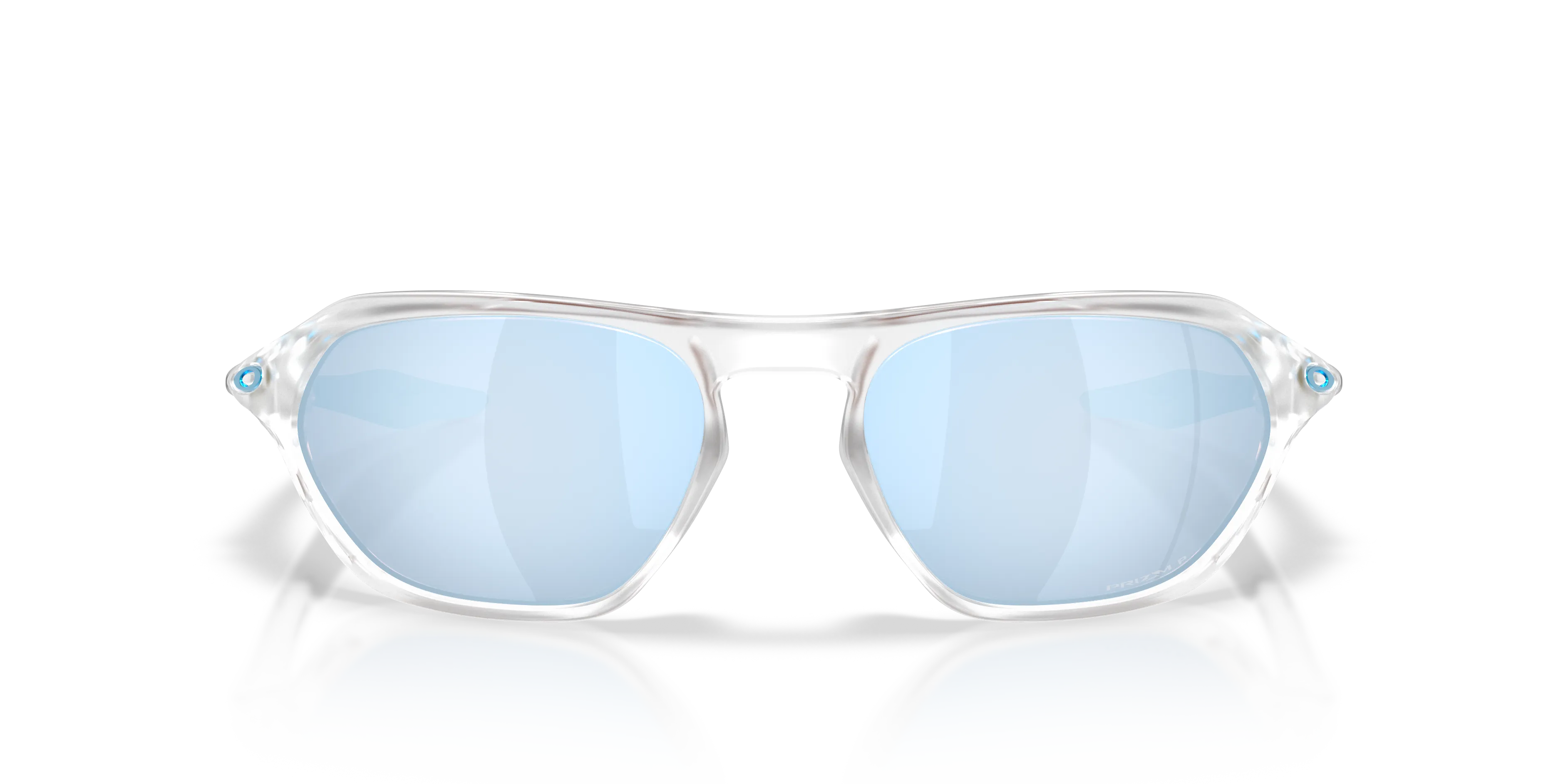 Oakley OO9537 CAGE JACKET 953702 Occhiali da sole O_Matter Trasparente Blu Geometrica Polarizzata - immagine 3