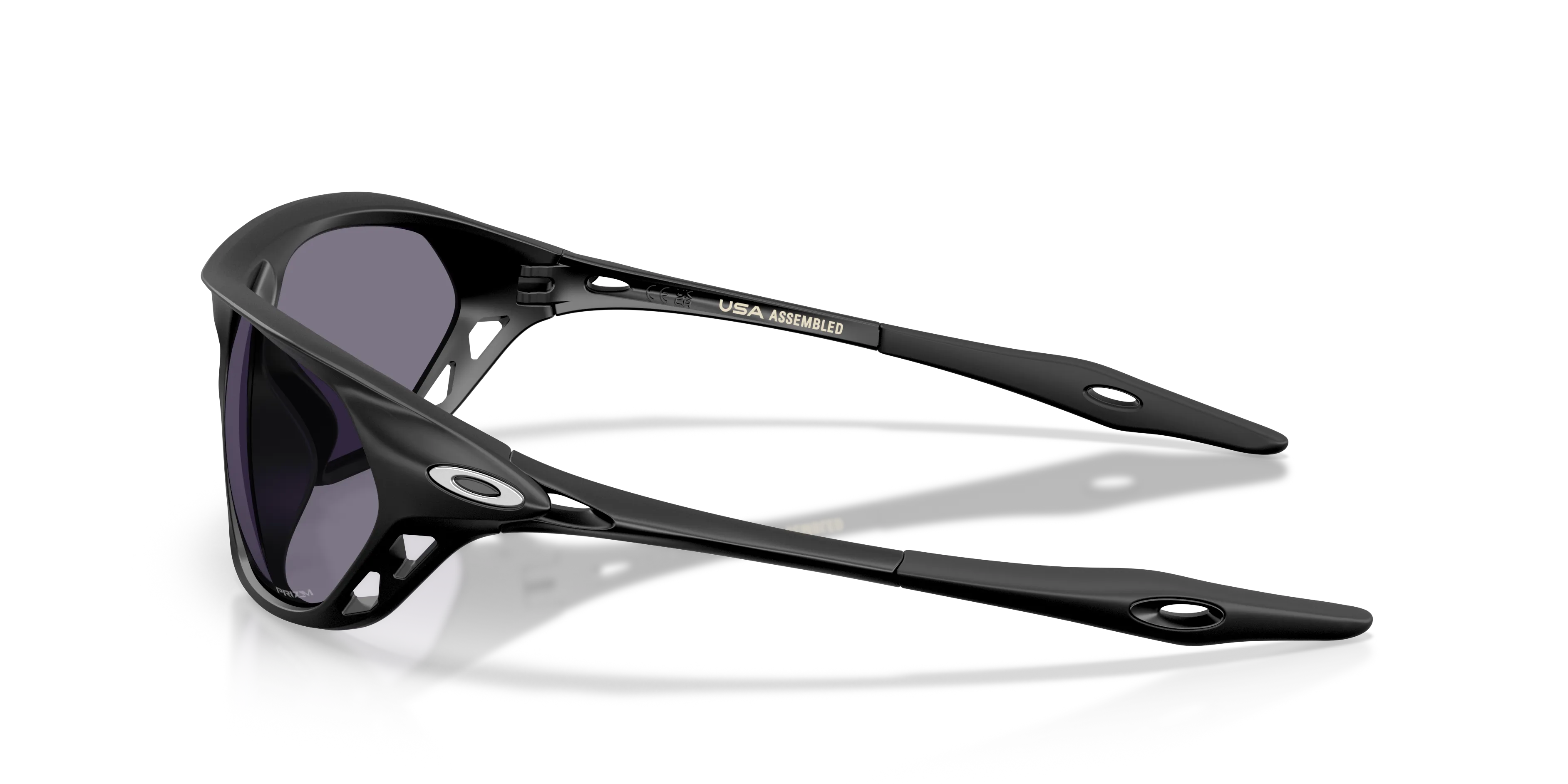Oakley OO9537 CAGE JACKET 953701 Occhiali da sole O_Matter Nero Grigio Geometrica Normale - immagine 4