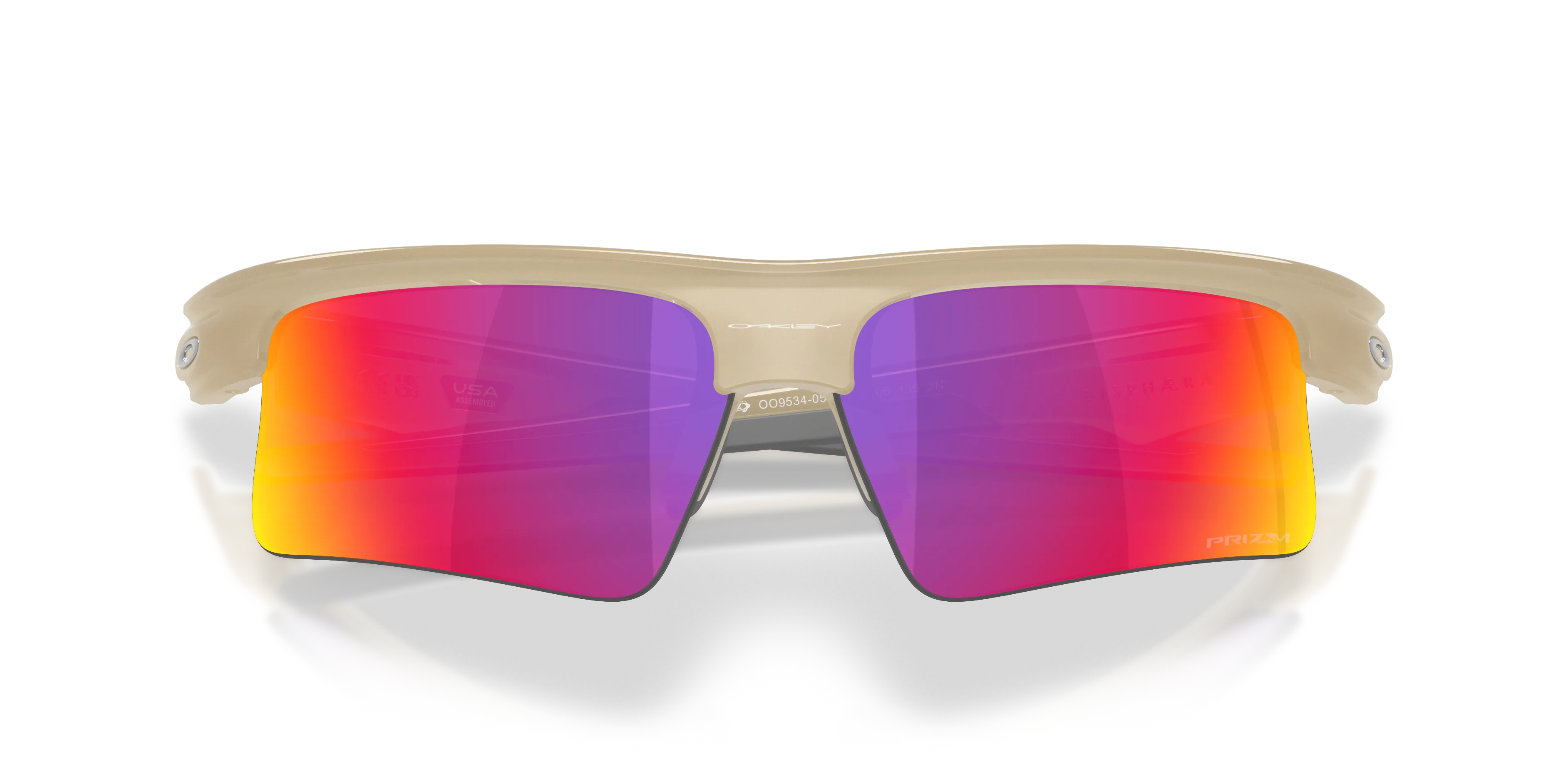 Oakley OO9534 BISPHAERA SPEED 953405 Occhiali da sole O_Matter Marrone Viola Squadrata Normale - immagine 2