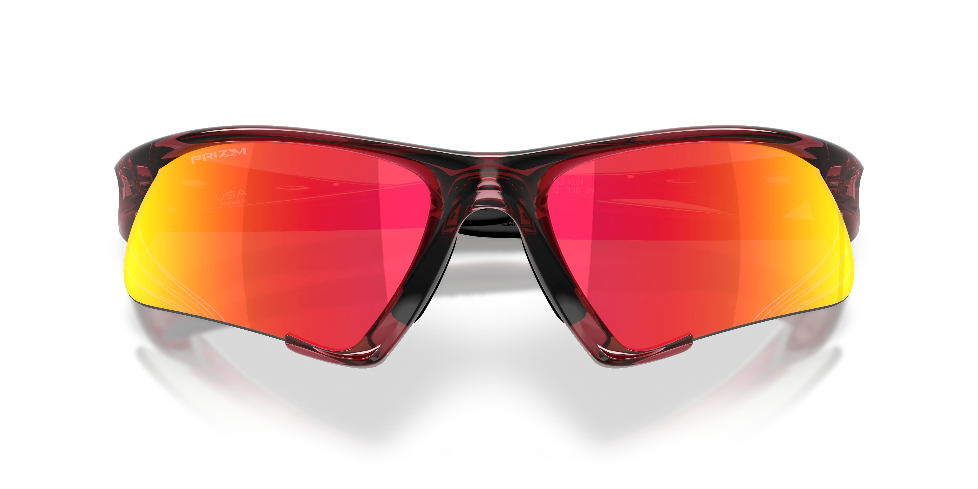 Oakley OO9532 SUTURE JACKET 953212 Occhiali da sole O_Matter Rosso Rosso Maschera Normale - immagine 2