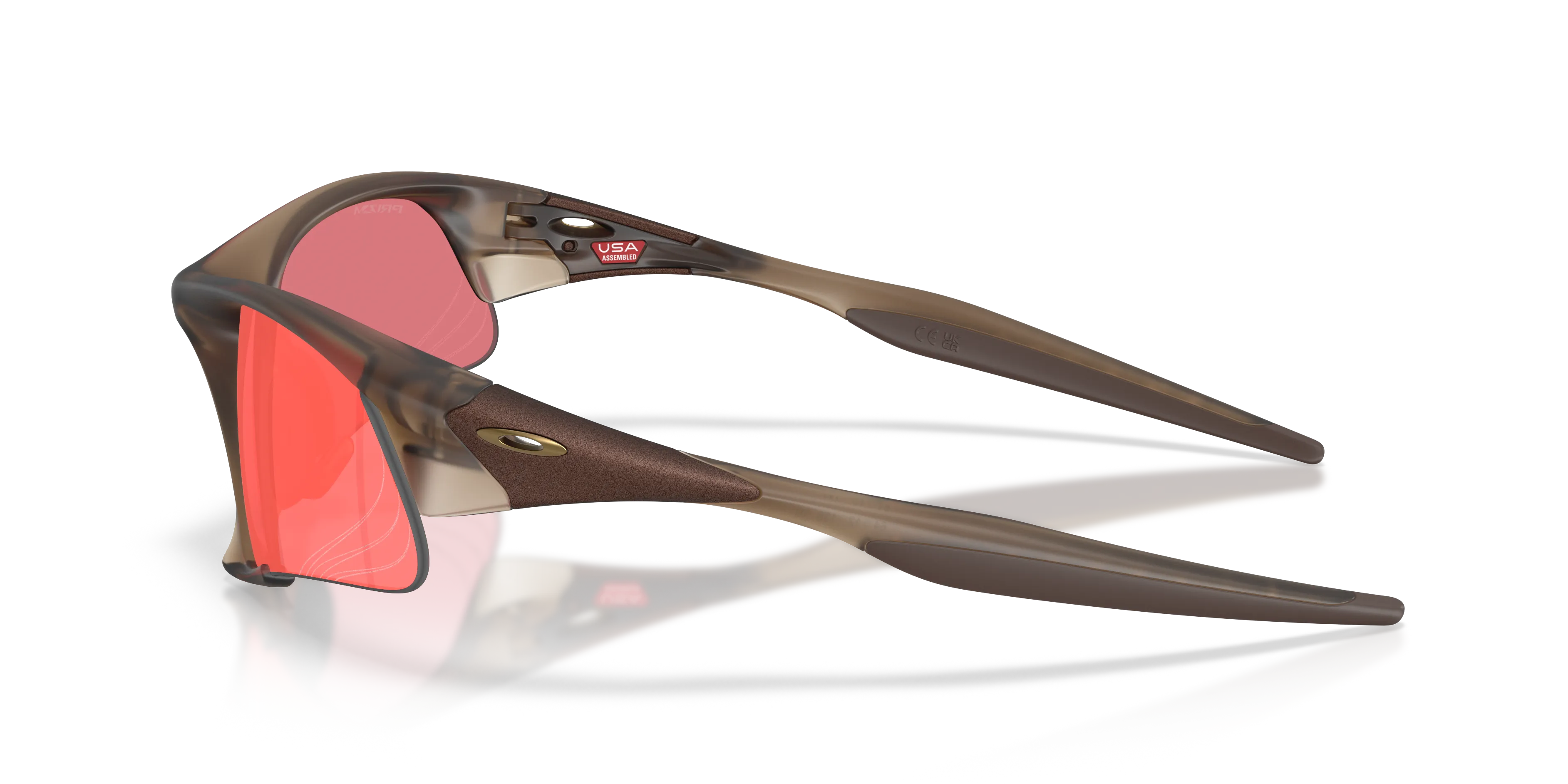 Oakley OO9532 SUTURE JACKET 953210 Occhiali da sole O_Matter Marrone Rosso Maschera Normale - immagine 4