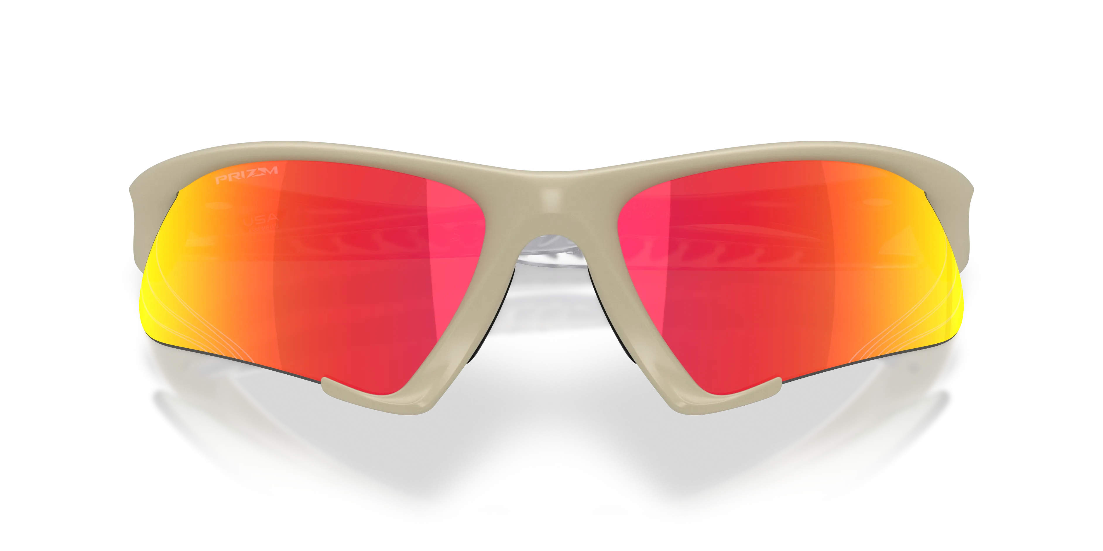 Oakley OO9532 SUTURE JACKET 953207 Occhiali da sole O_Matter Beige Rosso Maschera Normale - immagine 2