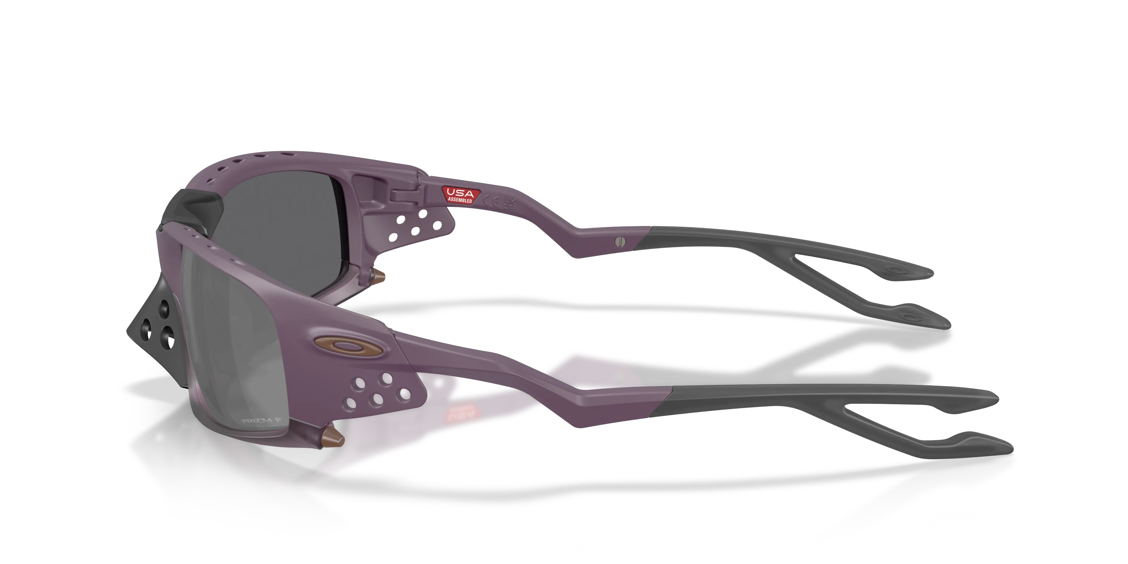 Oakley OO9529 PLANTARIS SQ 952909 Occhiali da sole O_Matter Viola Grigio Maschera Polarizzata - immagine 4