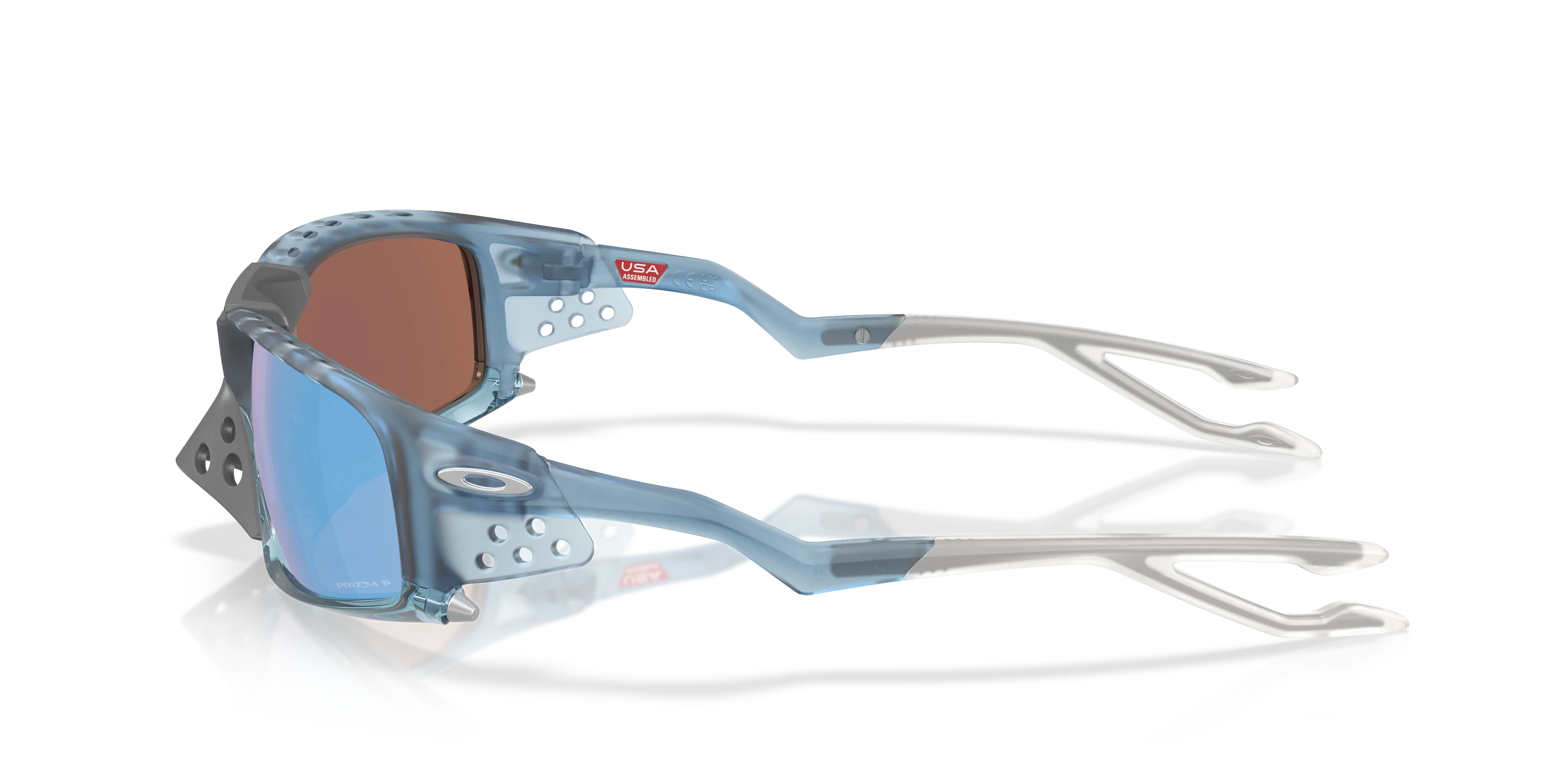 Oakley OO9529 PLANTARIS SQ 952908 Occhiali da sole O_Matter Blu Blu Maschera Polarizzata - immagine 4