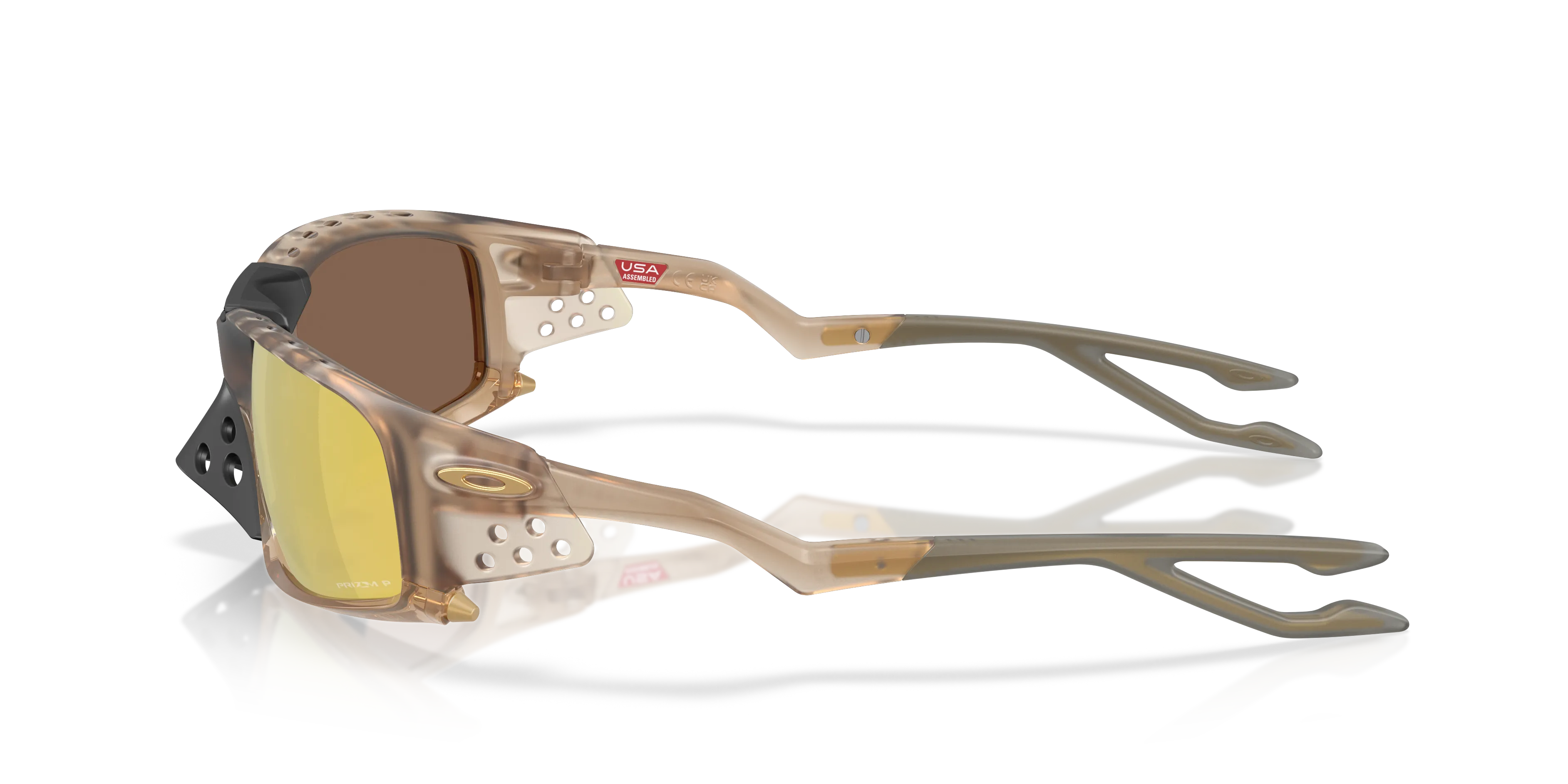 Oakley OO9529 PLANTARIS SQ 952907 Occhiali da sole O_Matter Beige Oro Maschera Polarizzata - immagine 4