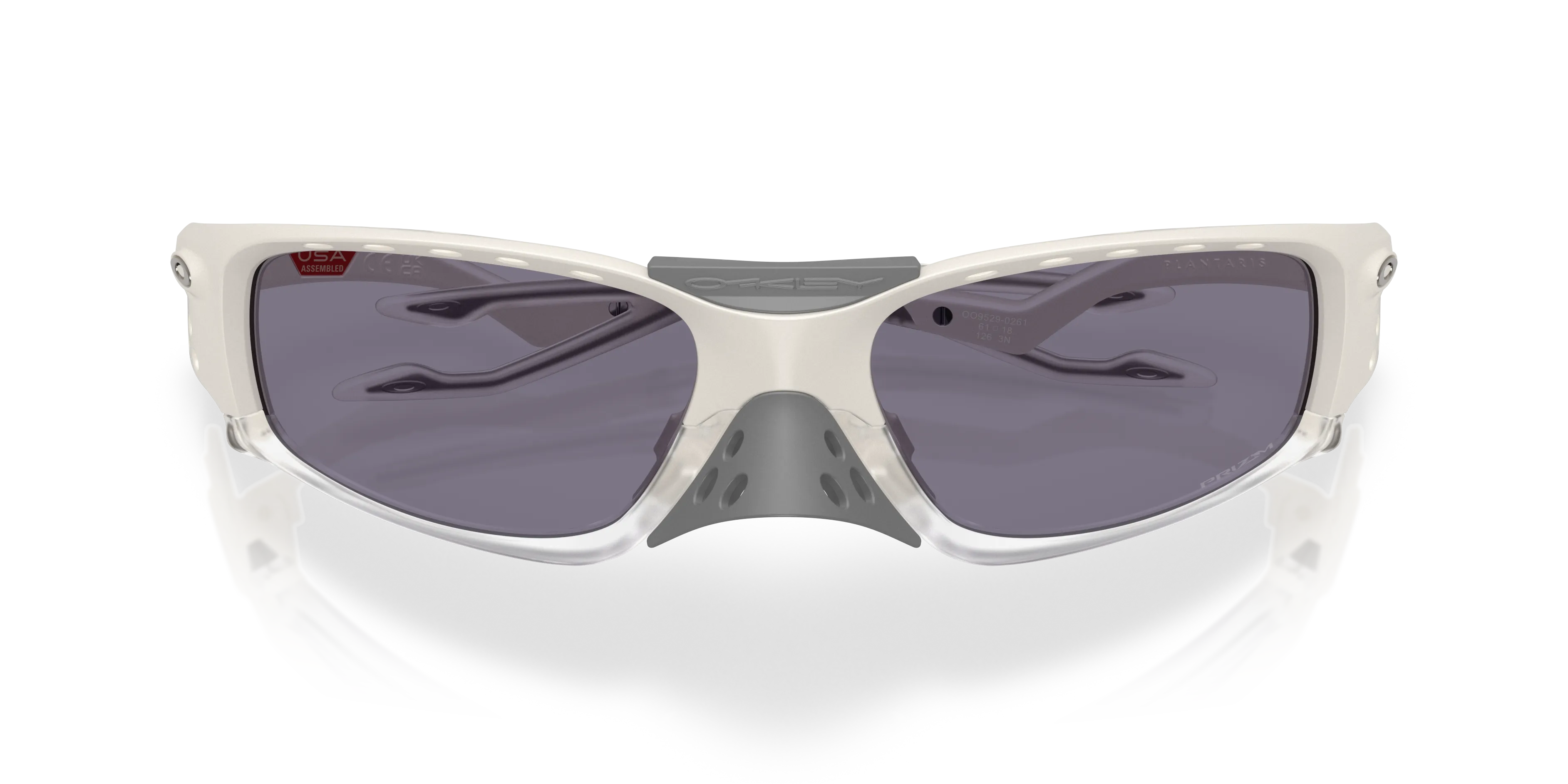 Oakley OO9529 PLANTARIS SQ 952902 Occhiali da sole O_Matter Bianco Grigio Maschera Normale - immagine 2