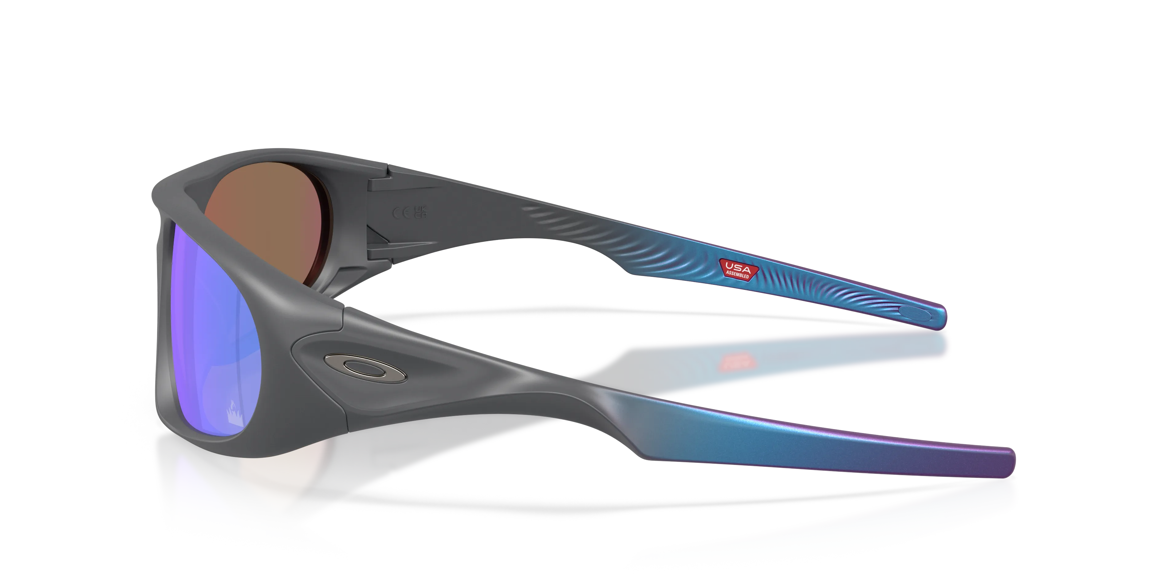 Oakley OO9528 NEOFORMA 952811 Occhiali da sole O_Matter Grigio Viola Rotonda Normale - immagine 4