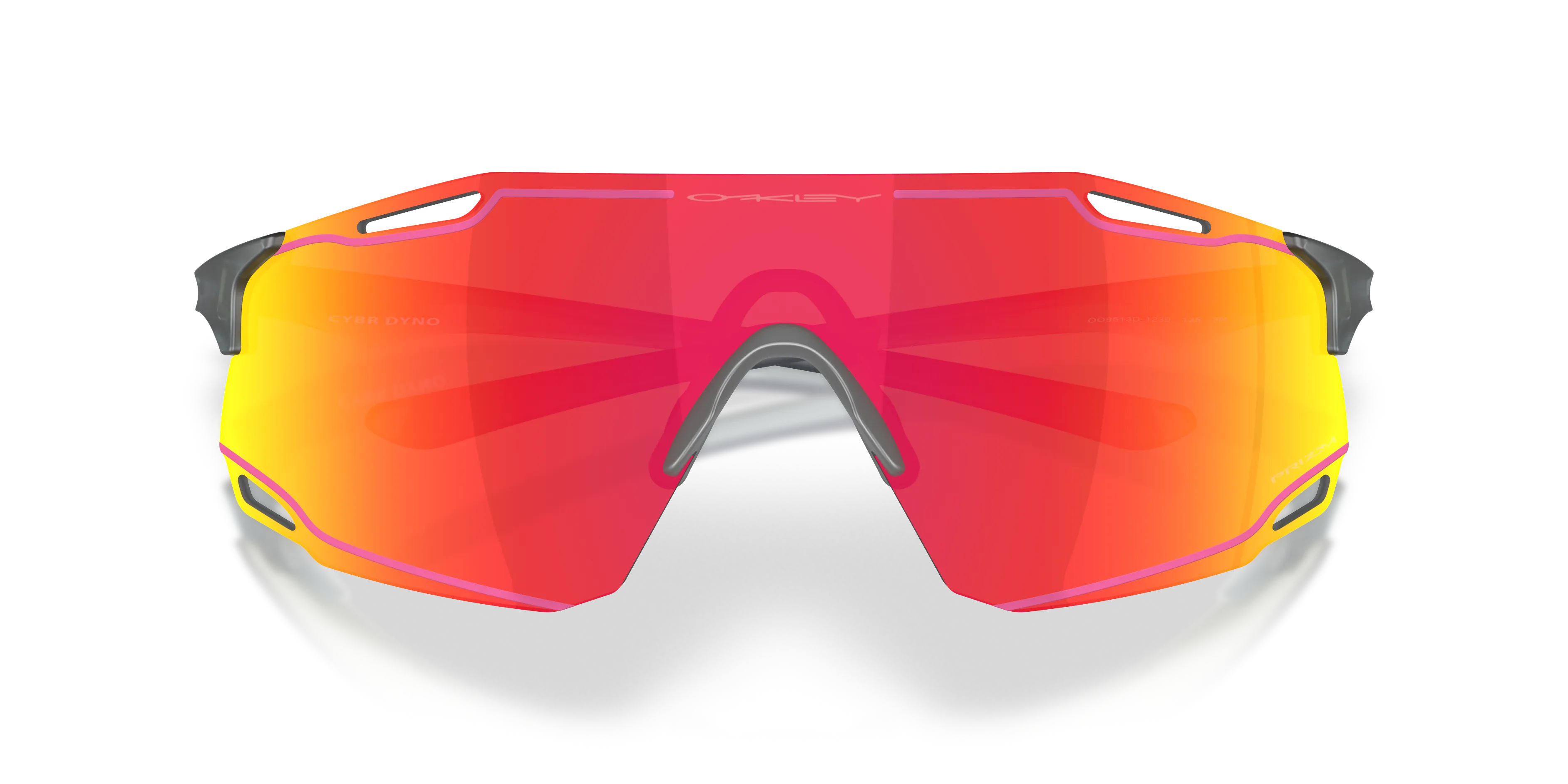 Oakley OO9513D CYBR DYNO 951312 Occhiali da sole O_Matter Grigio Rosso Squadrata Normale - immagine 2