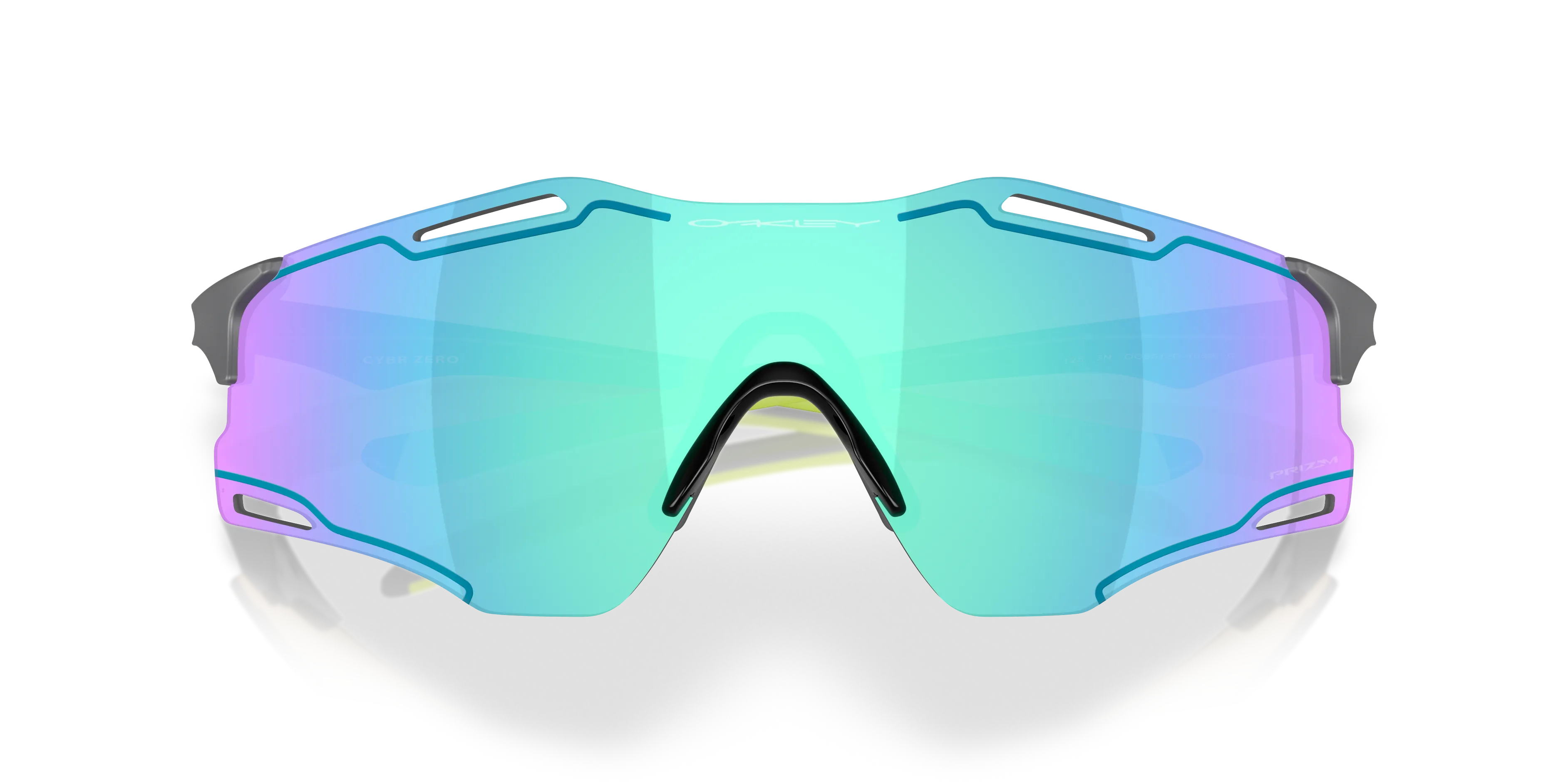 Oakley OO9512D CYBR ZERO 951212 Occhiali da sole O_Matter Grigio Blu Squadrata Normale - immagine 2