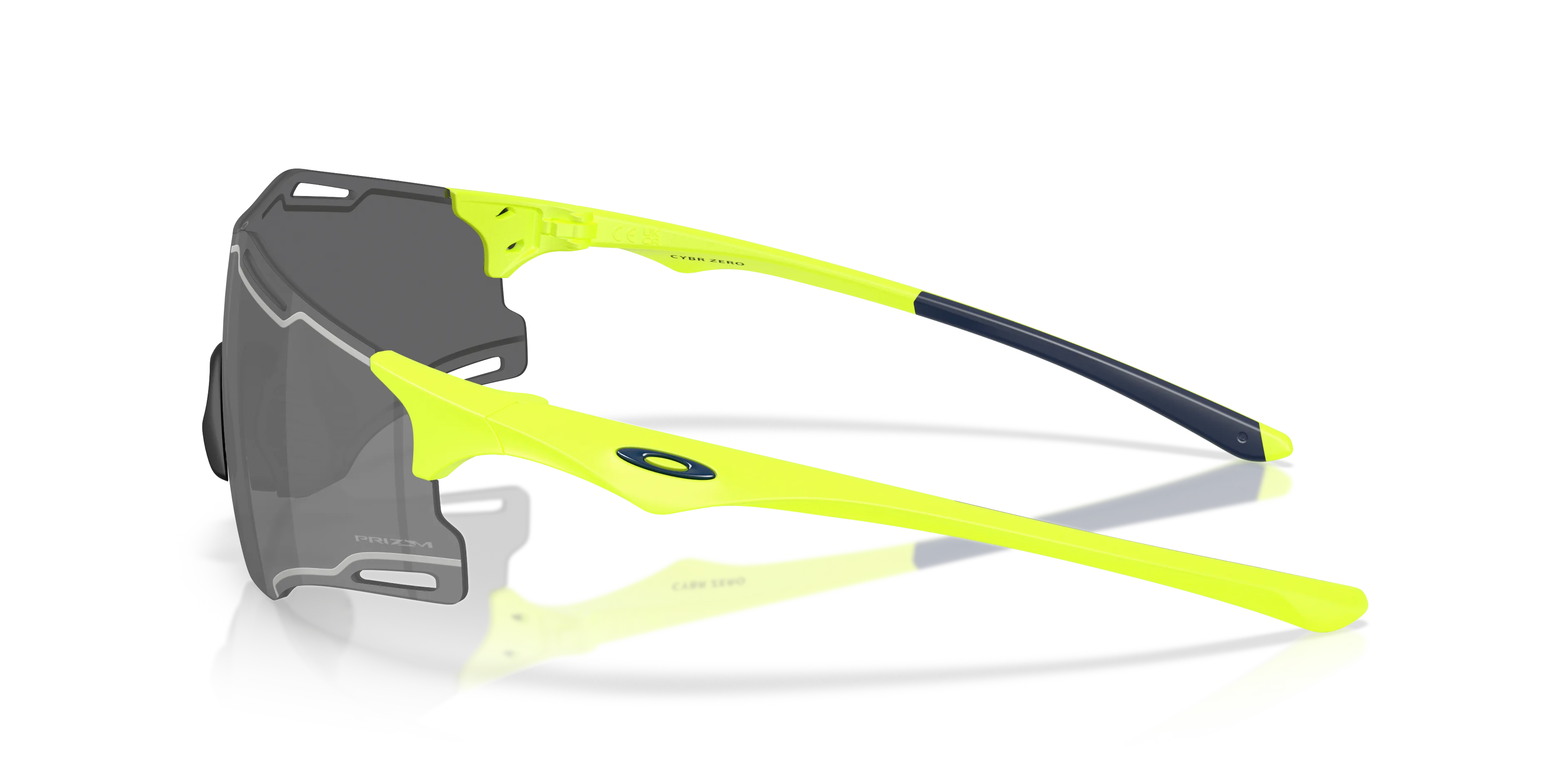 Oakley OO9512D CYBR ZERO 951210 Occhiali da sole O_Matter Giallo Grigio Squadrata Normale - immagine 4