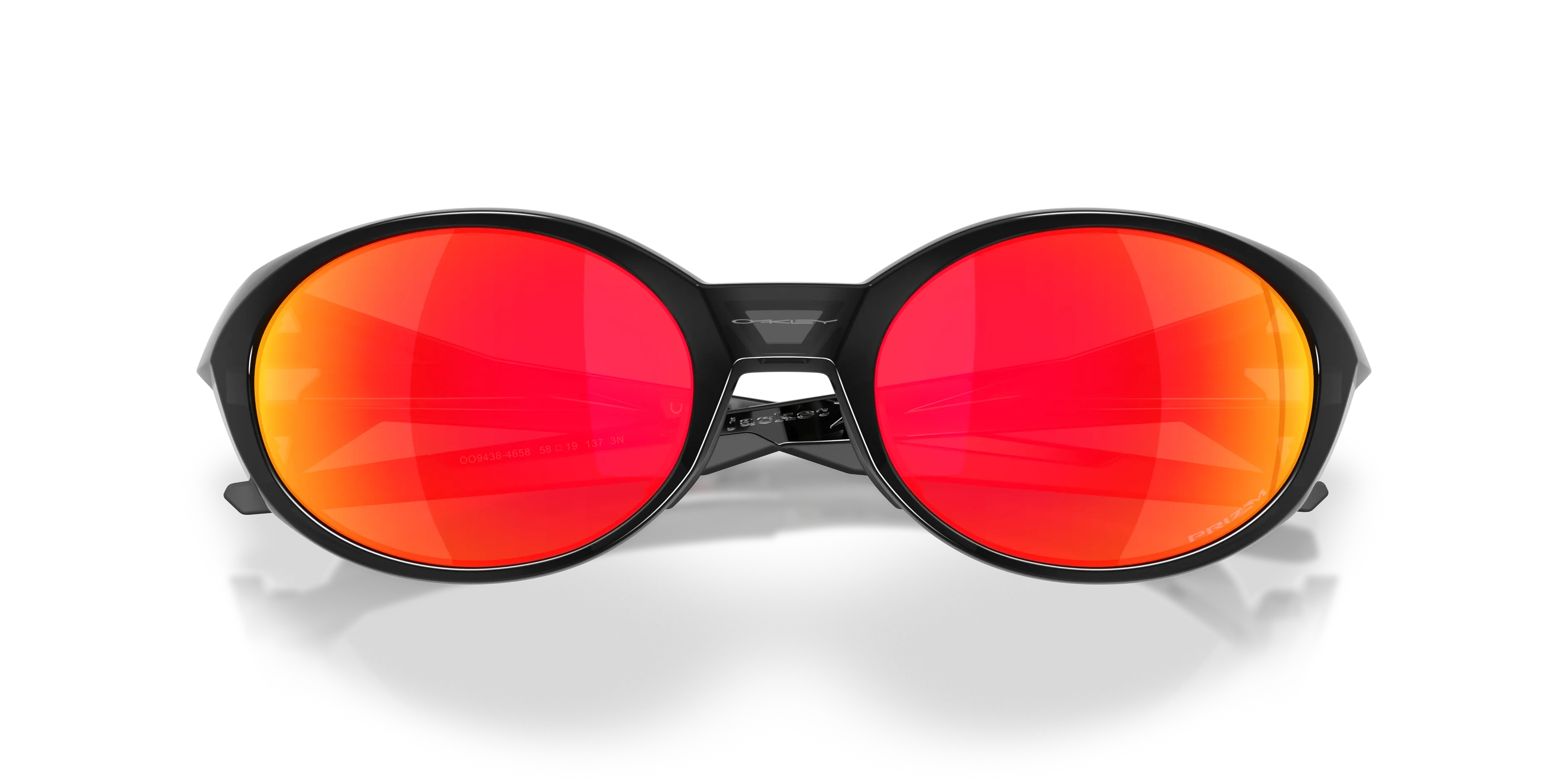 Oakley OO9438 EYEJACKET REDUX 943846 Occhiali da sole O_Matter Nero Rosso Squadrata Normale - immagine 2