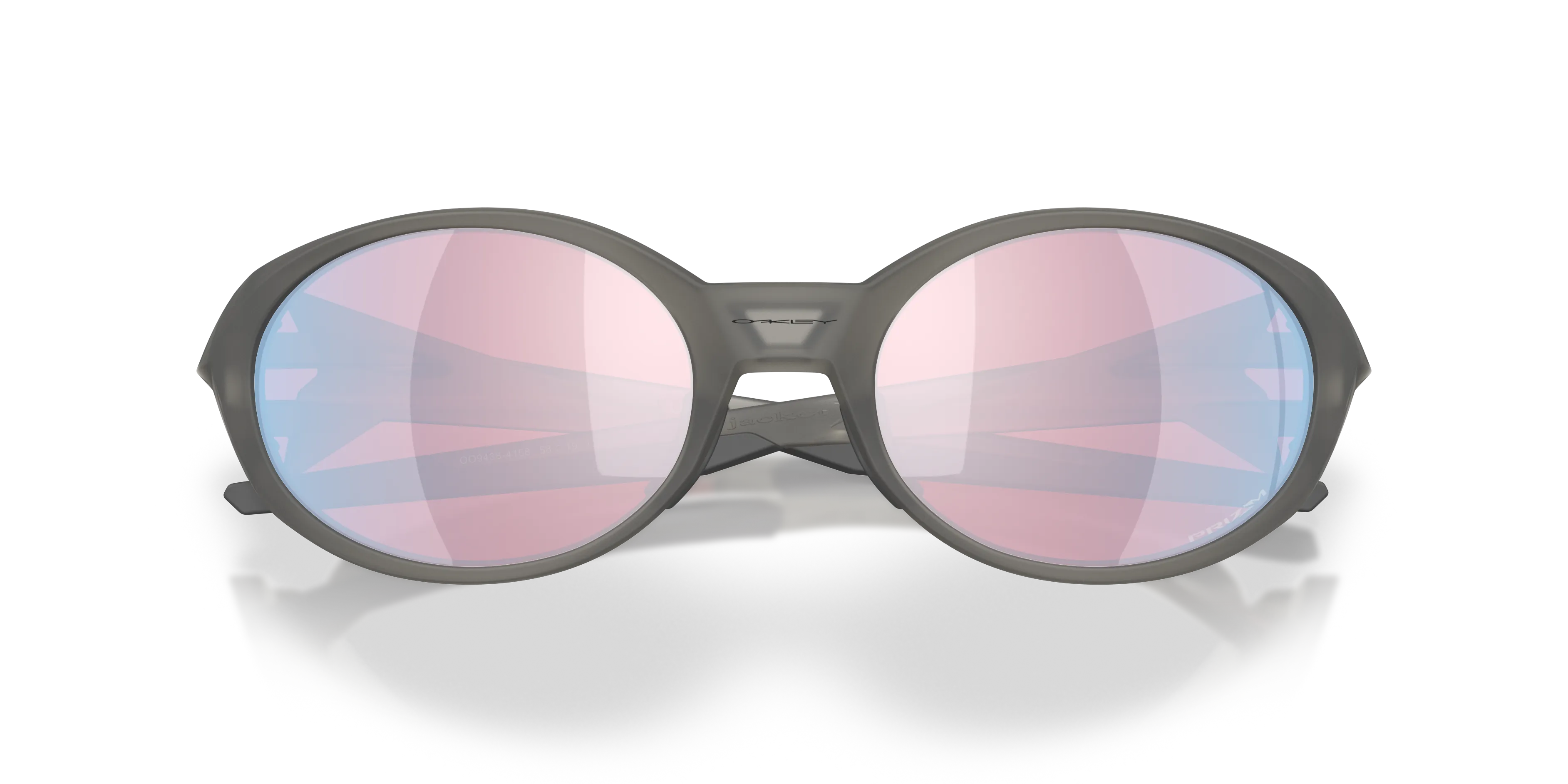 Oakley OO9438 EYEJACKET REDUX 943841 Occhiali da sole O_Matter Grigio Rosso Squadrata Normale - immagine 2