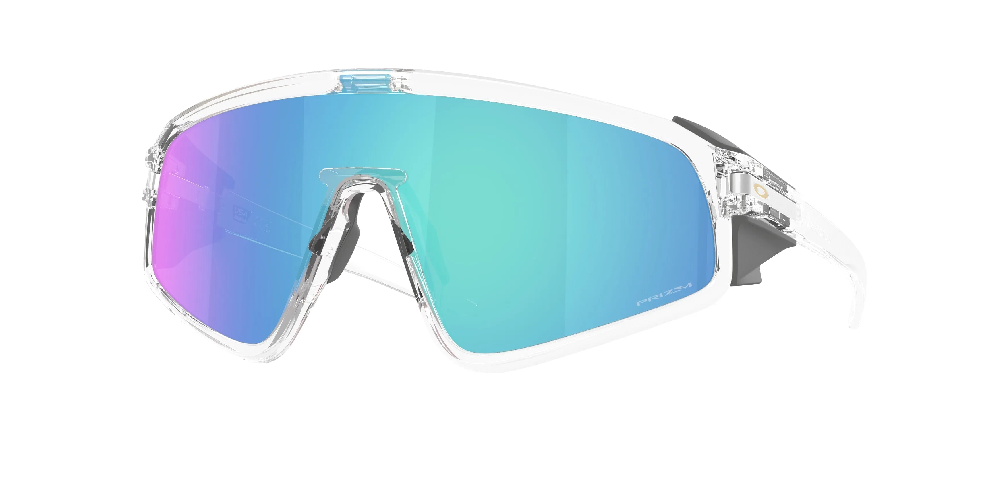 Oakley OO9404 LATCH PANEL 940418 Occhiali da sole O_Matter Trasparente Blu Maschera Normale - immagine 1