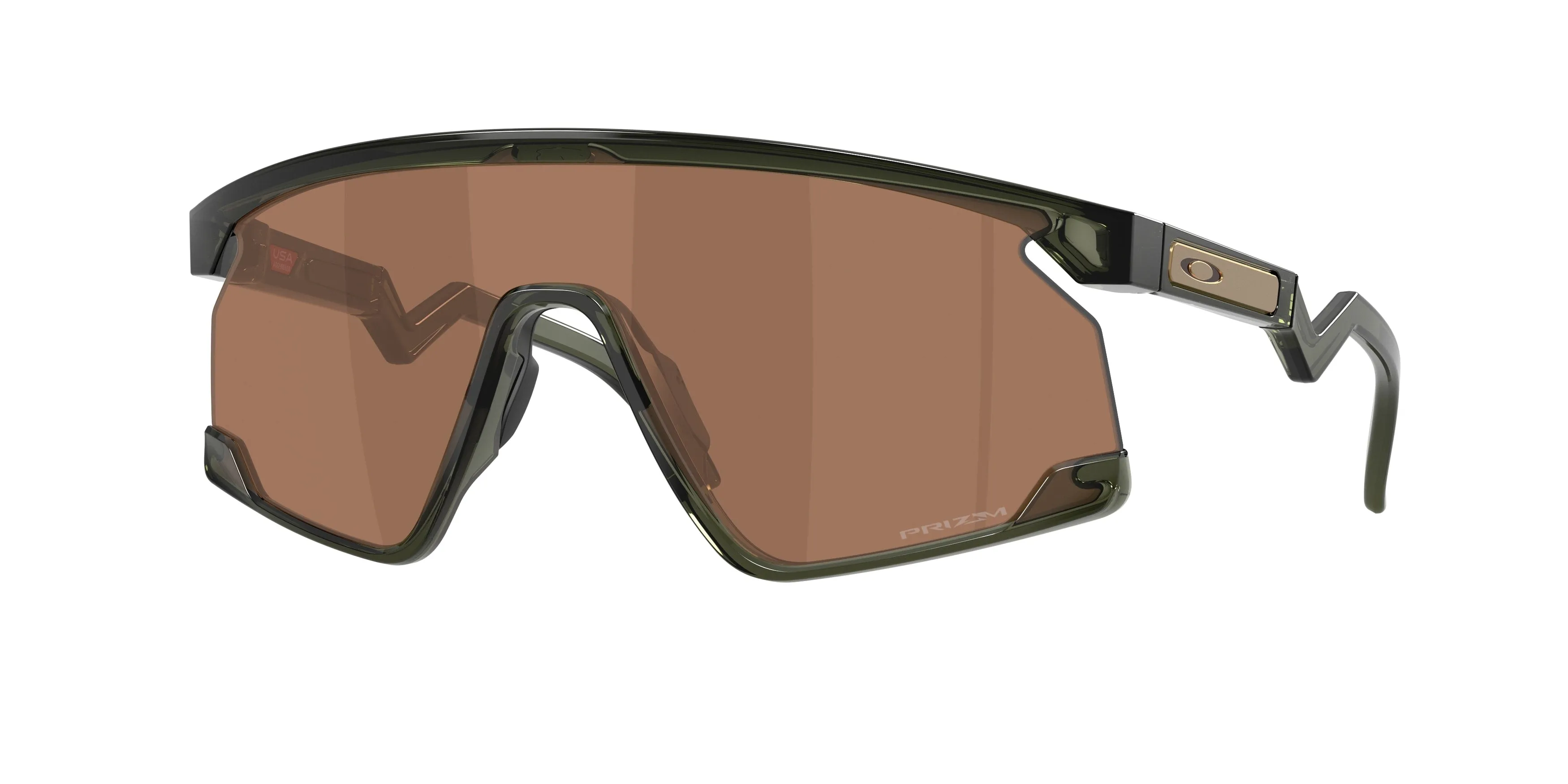 Oakley OO9280 BXTR 928023 Occhiali da sole O_Matter Verde Marrone Maschera Normale - immagine 1