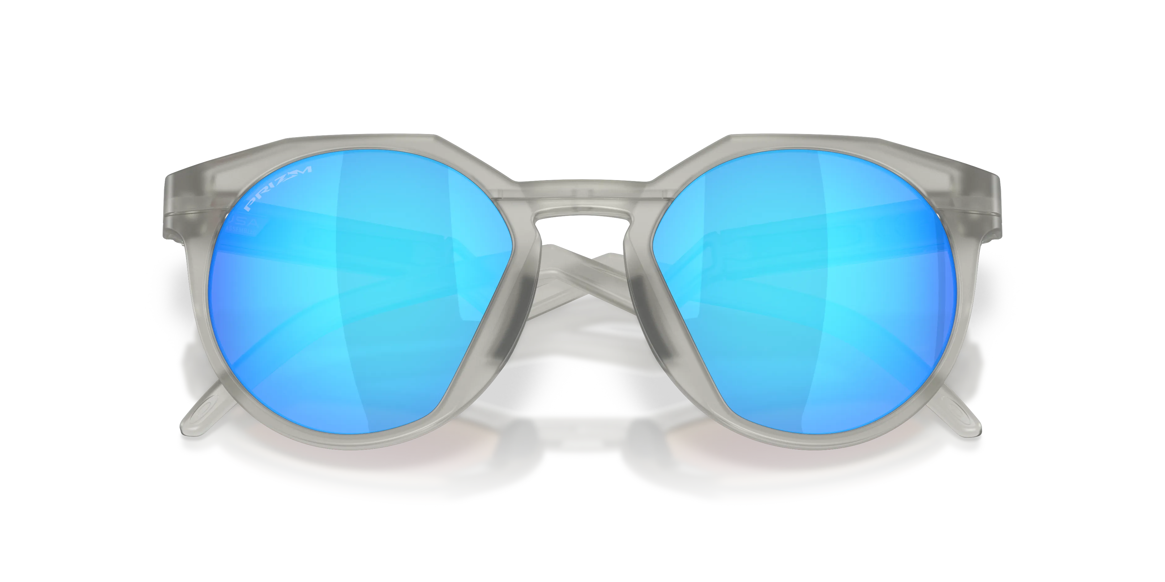 Oakley OO9242 HSTN 924227 Occhiali da sole O_Matter Grigio Blu Rotonda Normale - immagine 2