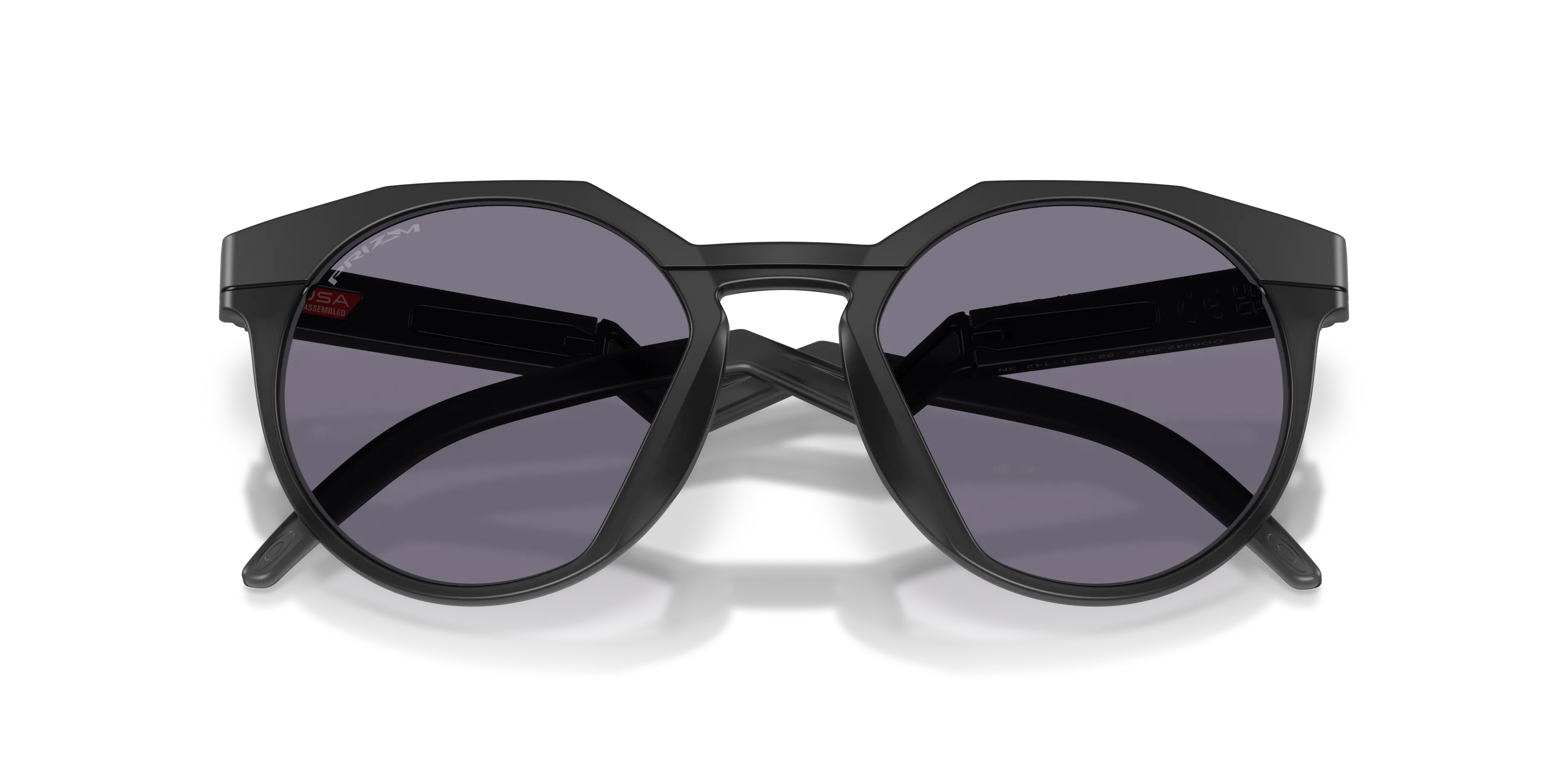 Oakley OO9242 HSTN 924226 Occhiali da sole O_Matter Nero Grigio Rotonda Normale - immagine 2