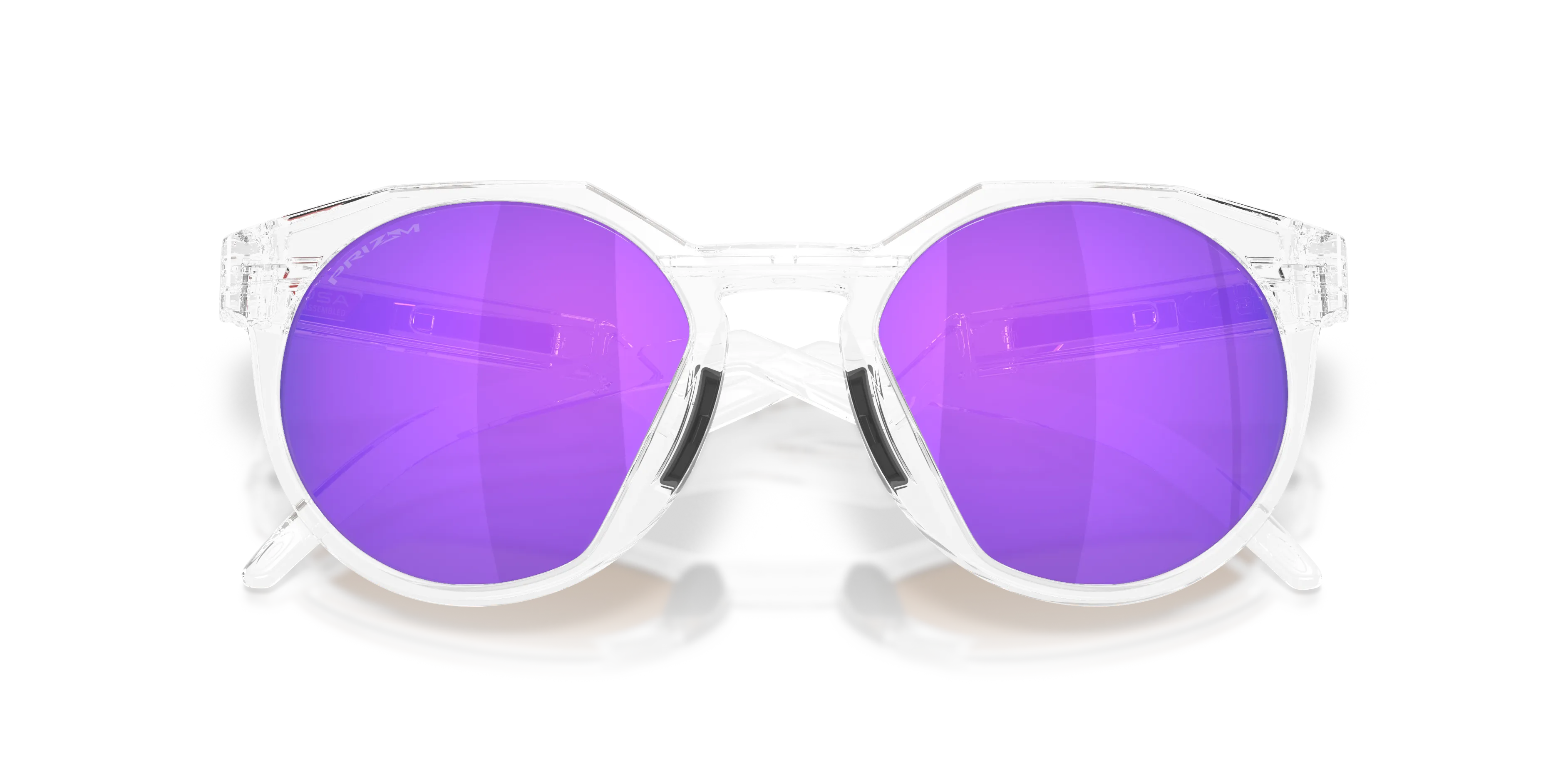Oakley OO9242 HSTN 924224 Occhiali da sole O_Matter Trasparente Viola Rotonda Normale - immagine 2