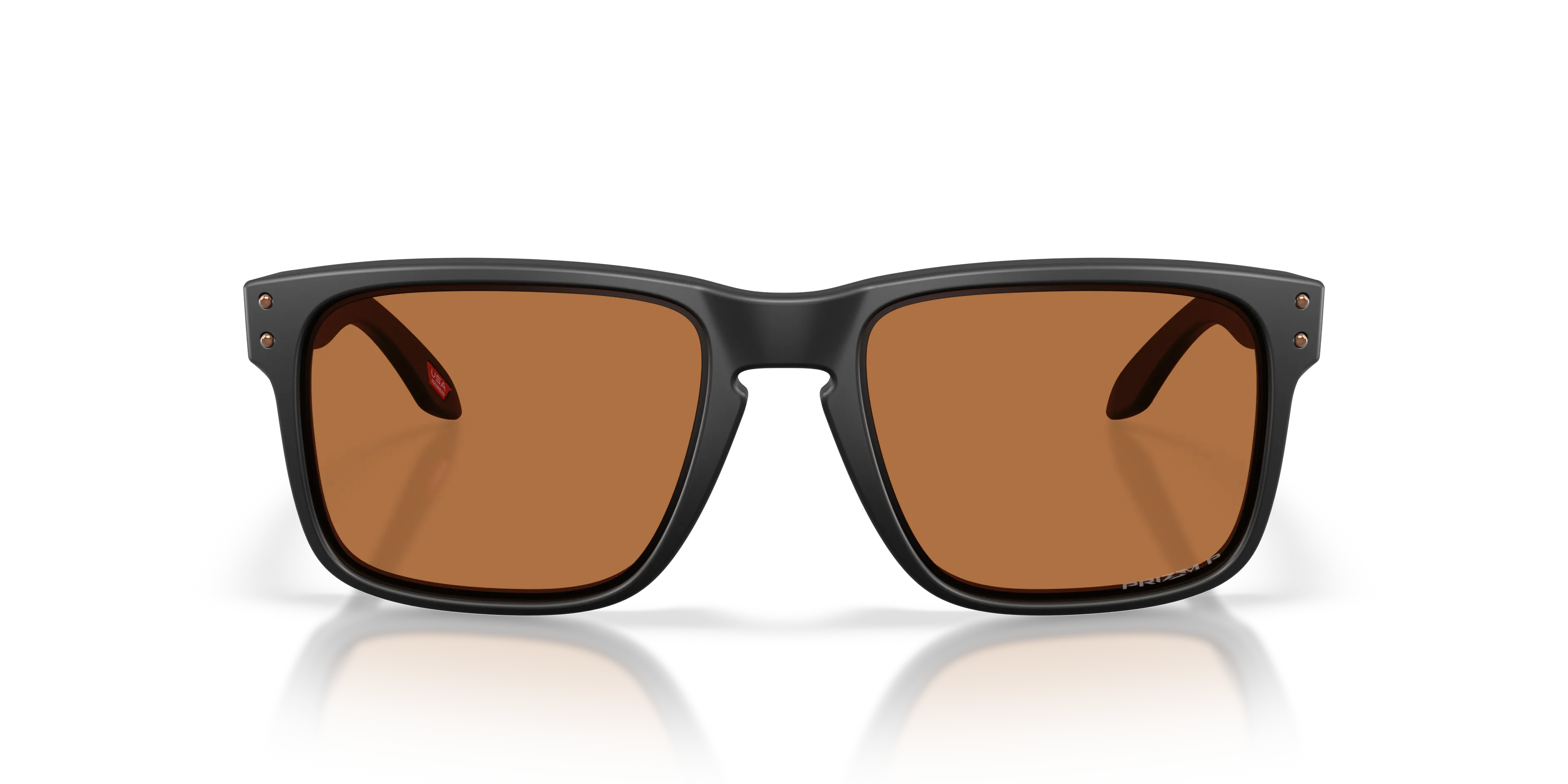 Oakley OO9102 HOLBROOK 9102AM Occhiali da sole O_Matter Nero Bronzo Squadrata Polarizzata - immagine 3