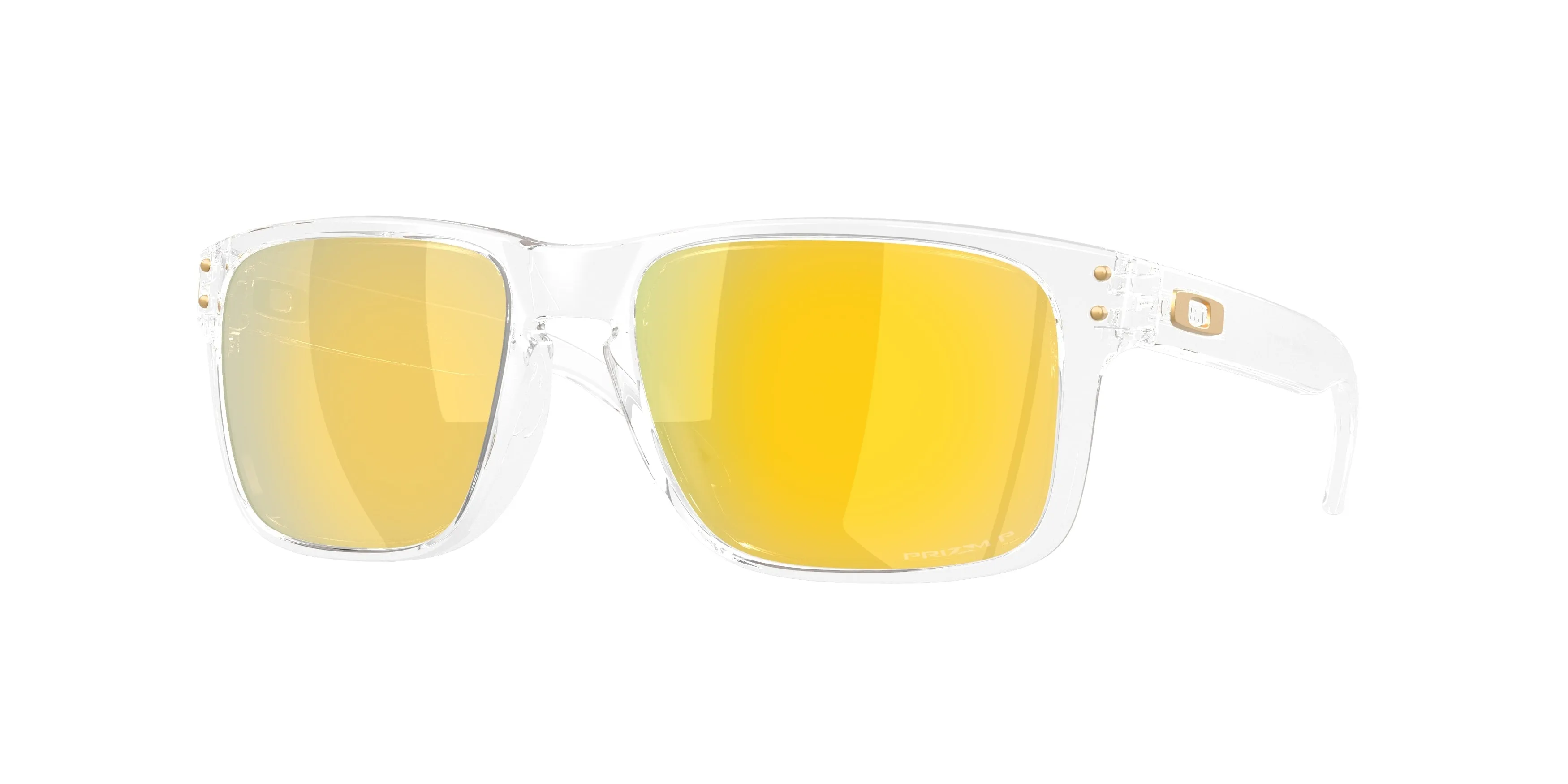 Oakley OO9102 HOLBROOK 9102AD Occhiali da sole O_Matter Trasparente Oro Squadrata Polarizzata - immagine 1