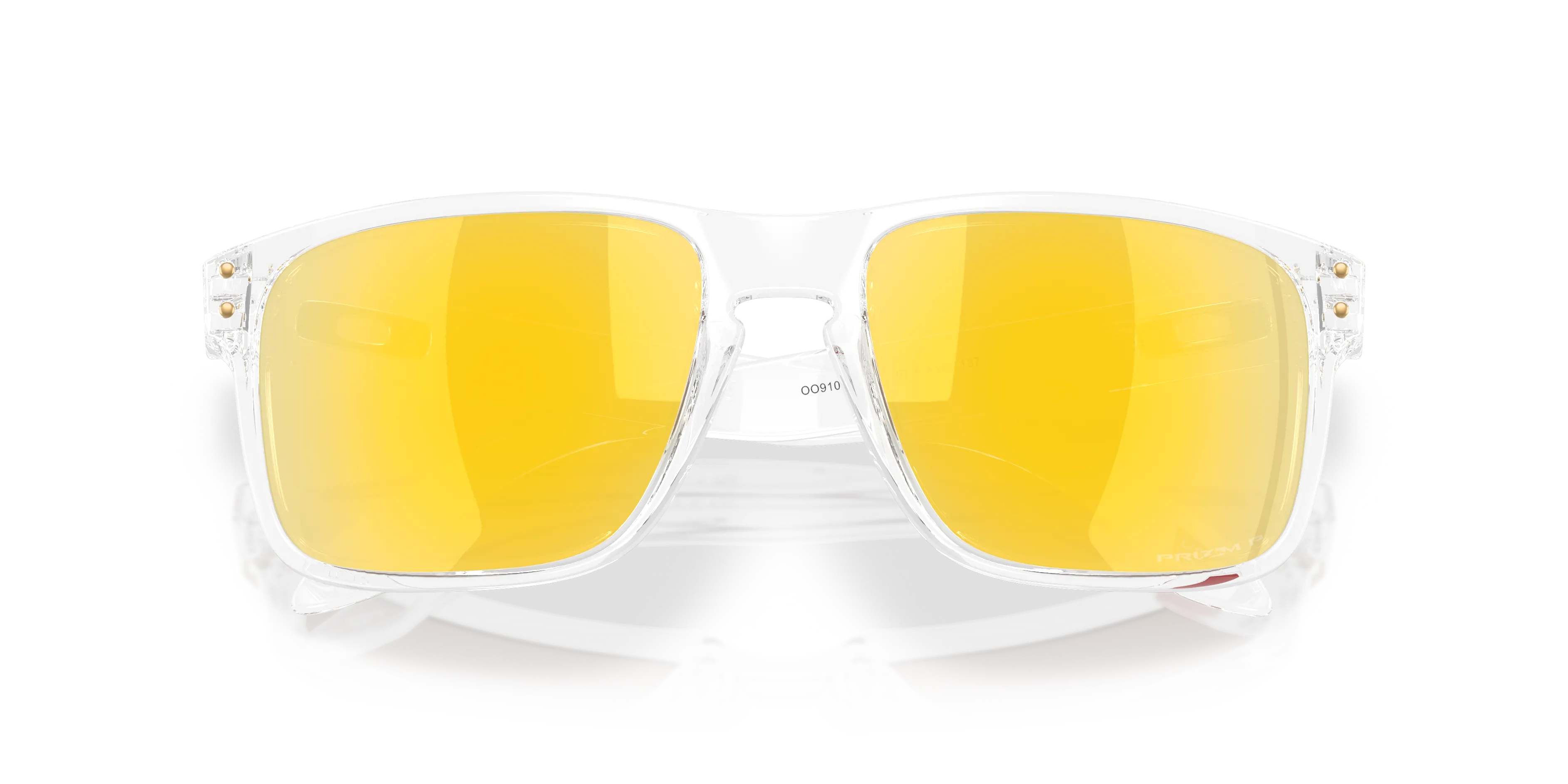 Oakley OO9102 HOLBROOK 9102AD Occhiali da sole O_Matter Trasparente Oro Squadrata Polarizzata - immagine 2