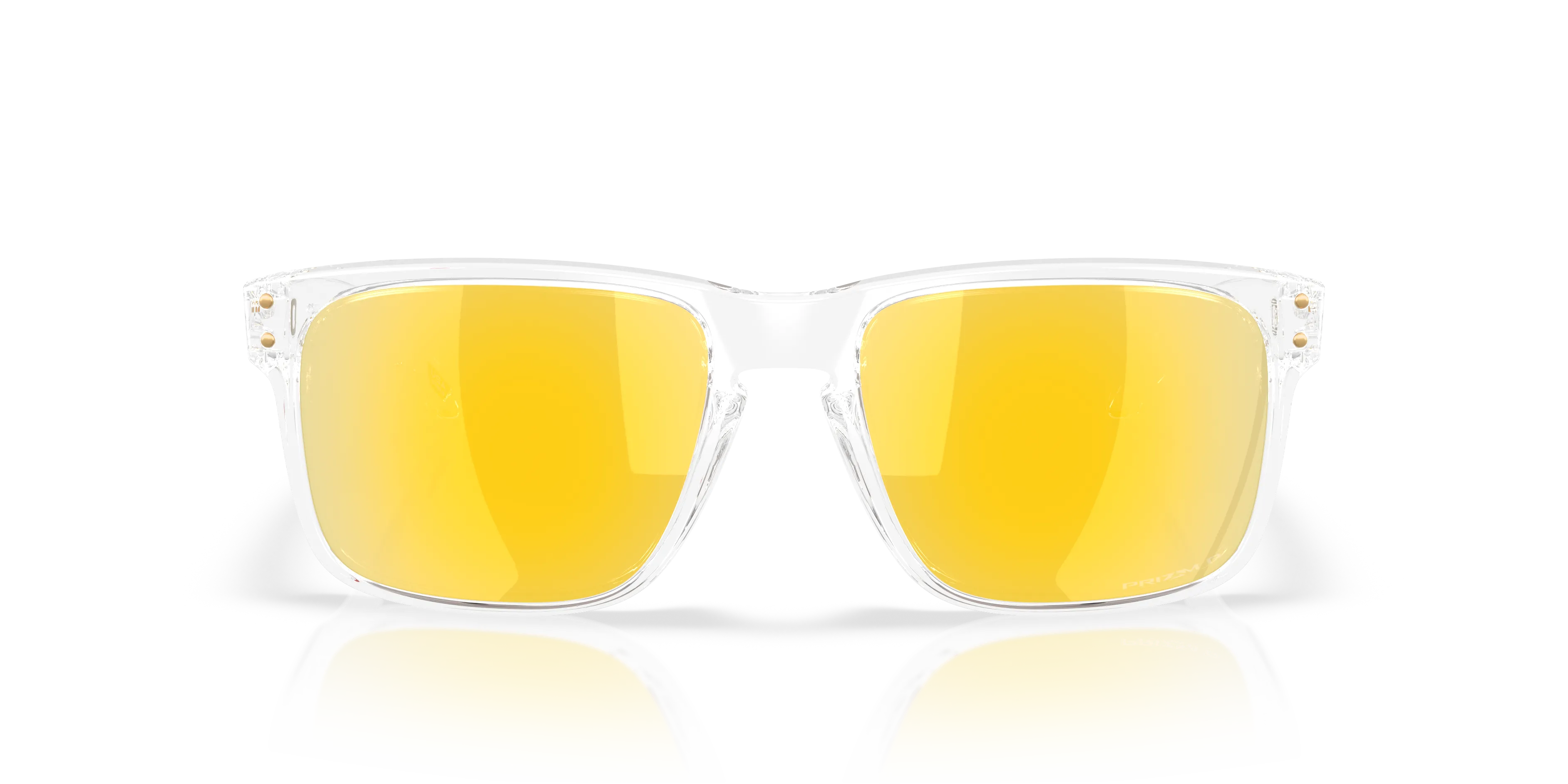 Oakley OO9102 HOLBROOK 9102AD Occhiali da sole O_Matter Trasparente Oro Squadrata Polarizzata - immagine 3