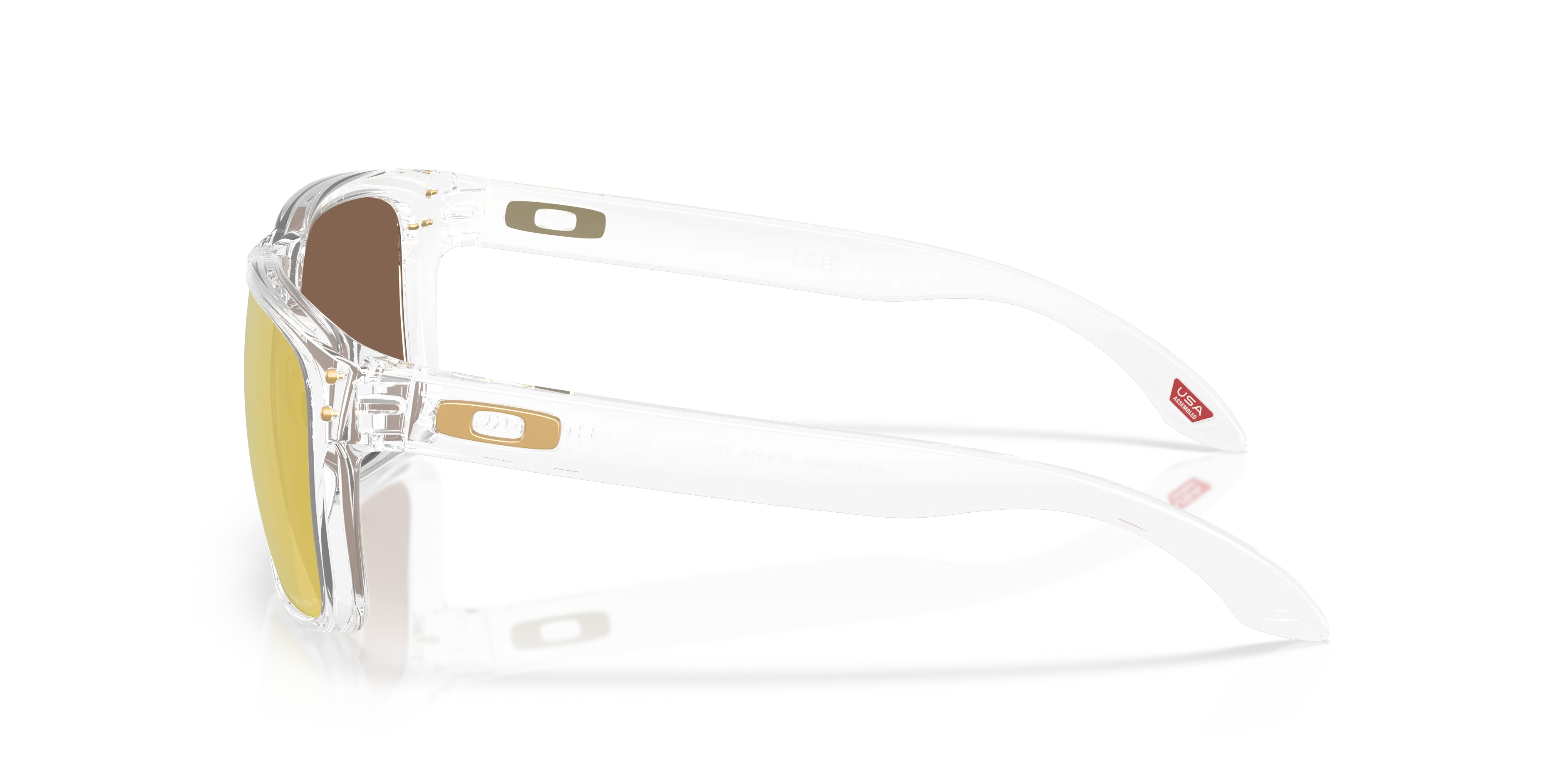 Oakley OO9102 HOLBROOK 9102AD Occhiali da sole O_Matter Trasparente Oro Squadrata Polarizzata - immagine 4