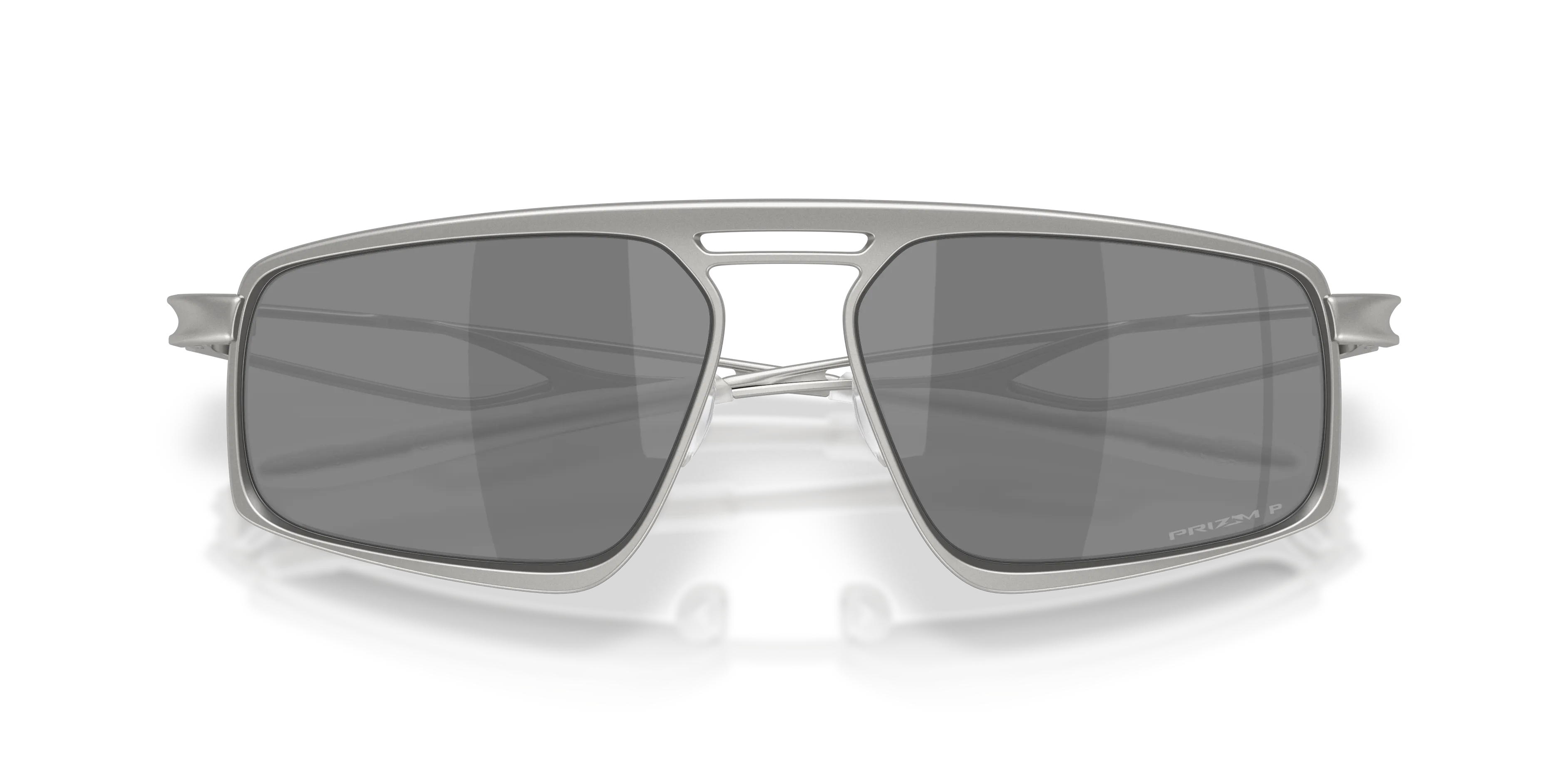 Oakley OO6031 BUSHWICK 603105 Occhiali da sole Titanio Argento Grigio Squadrata Polarizzata - immagine 2