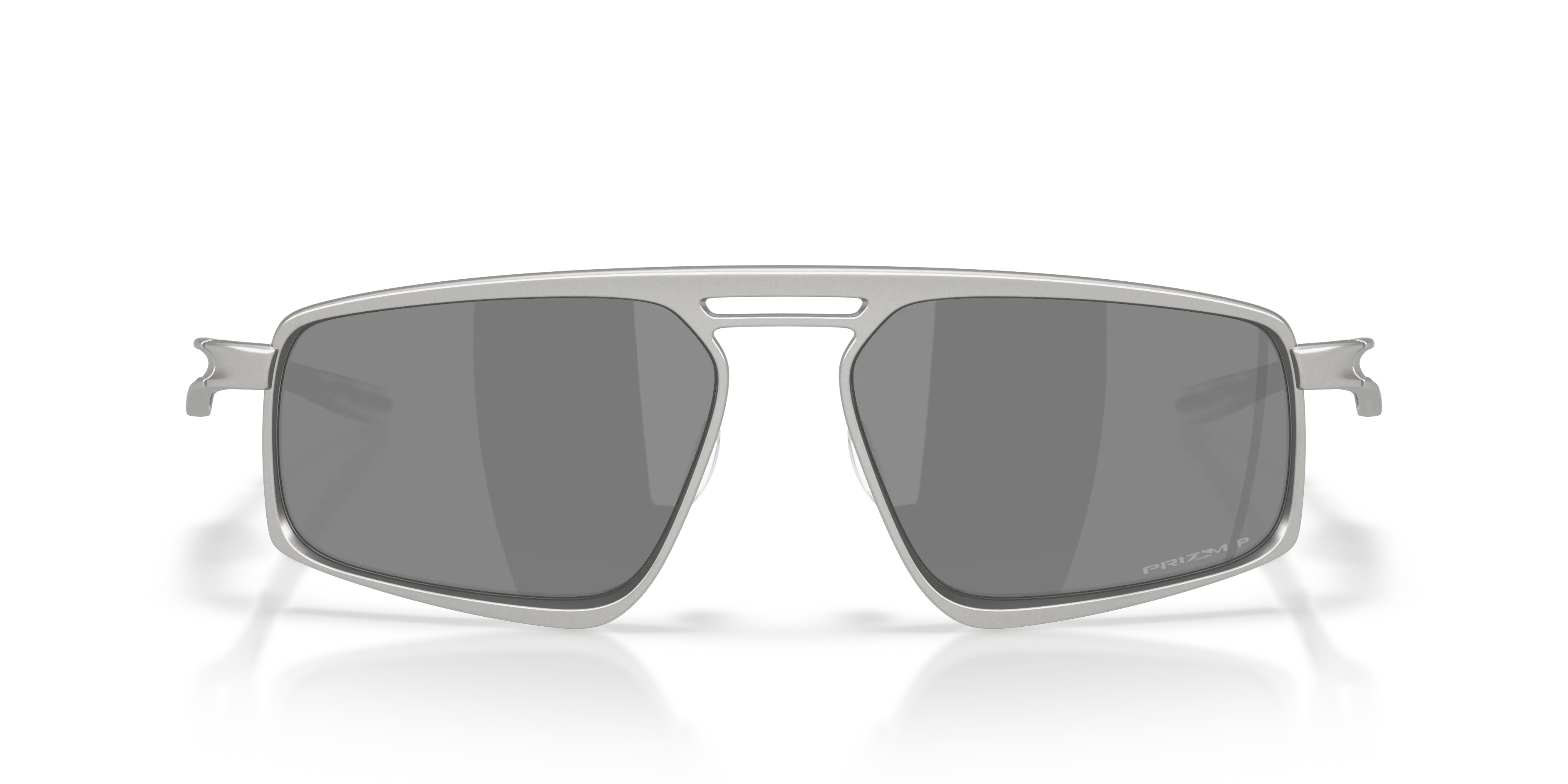 Oakley OO6031 BUSHWICK 603105 Occhiali da sole Titanio Argento Grigio Squadrata Polarizzata - immagine 3